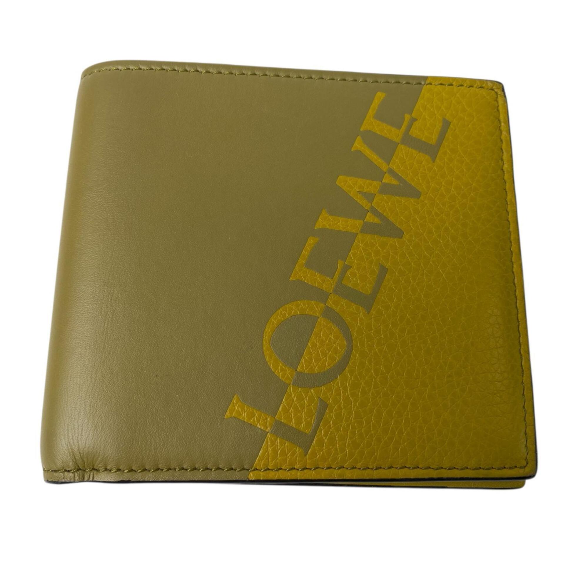 Loewe Yellow Leather Wallet (Bi-Fold) (Pre-Owned)