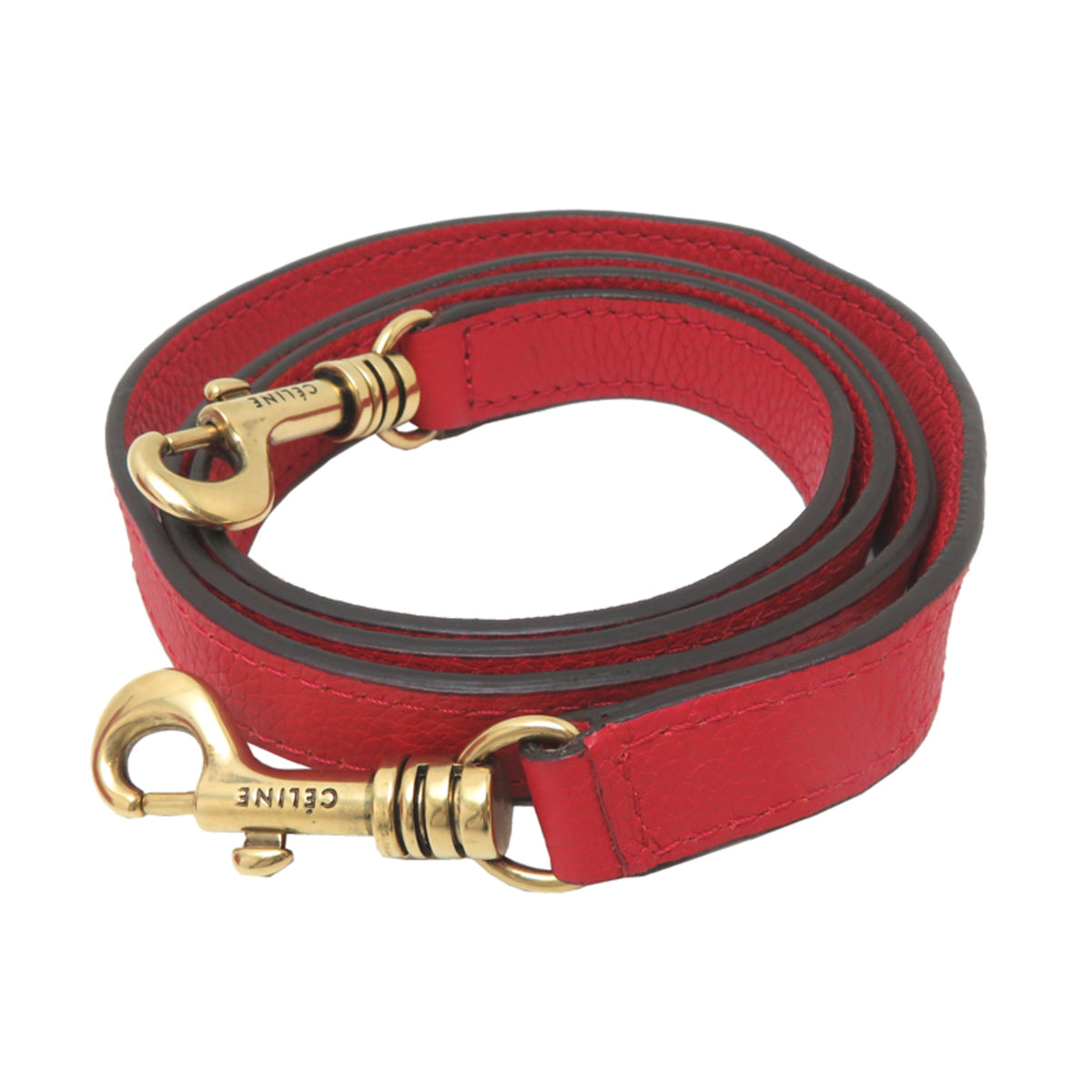 Celine Red Color Leather Handbag (Pre-Owned)