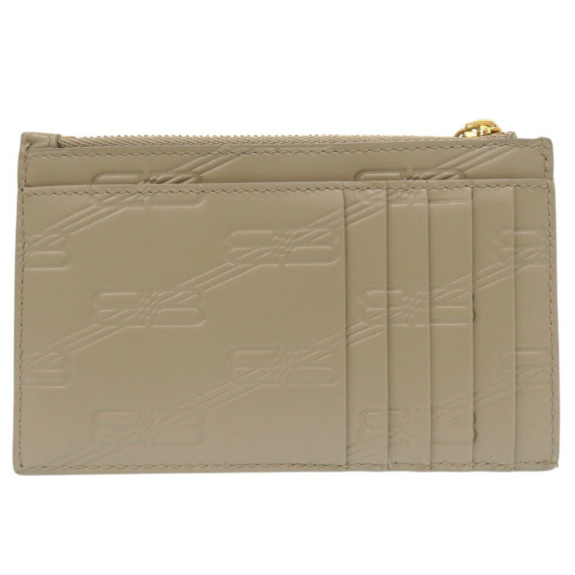 Balenciaga Beige Leather Coin Purse/Coin Case (Pre-Owned)