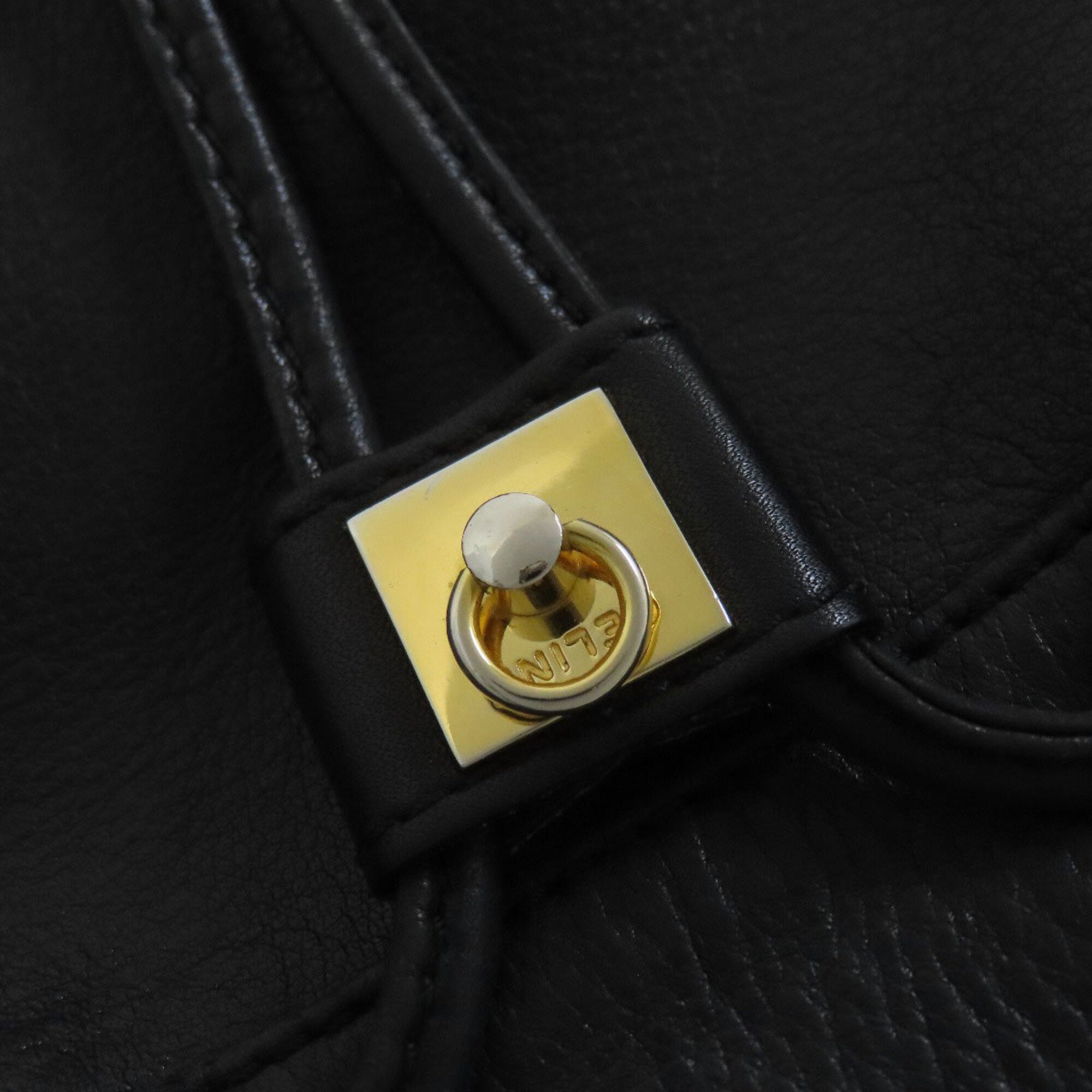 Celine Black Leather Shoulder Bag (Pre-Owned)