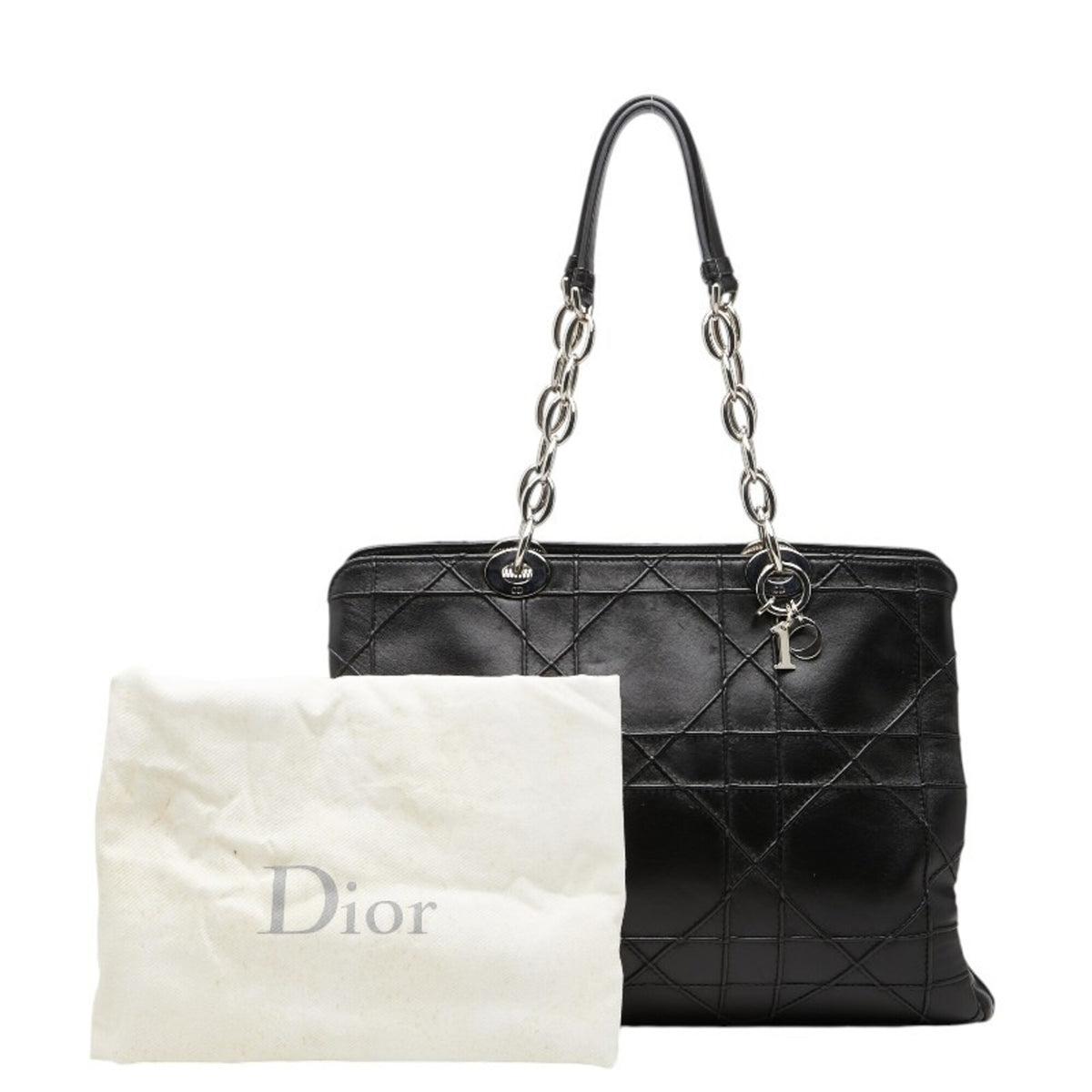Christian Dior Black Leather Handbag (Pre-Owned)