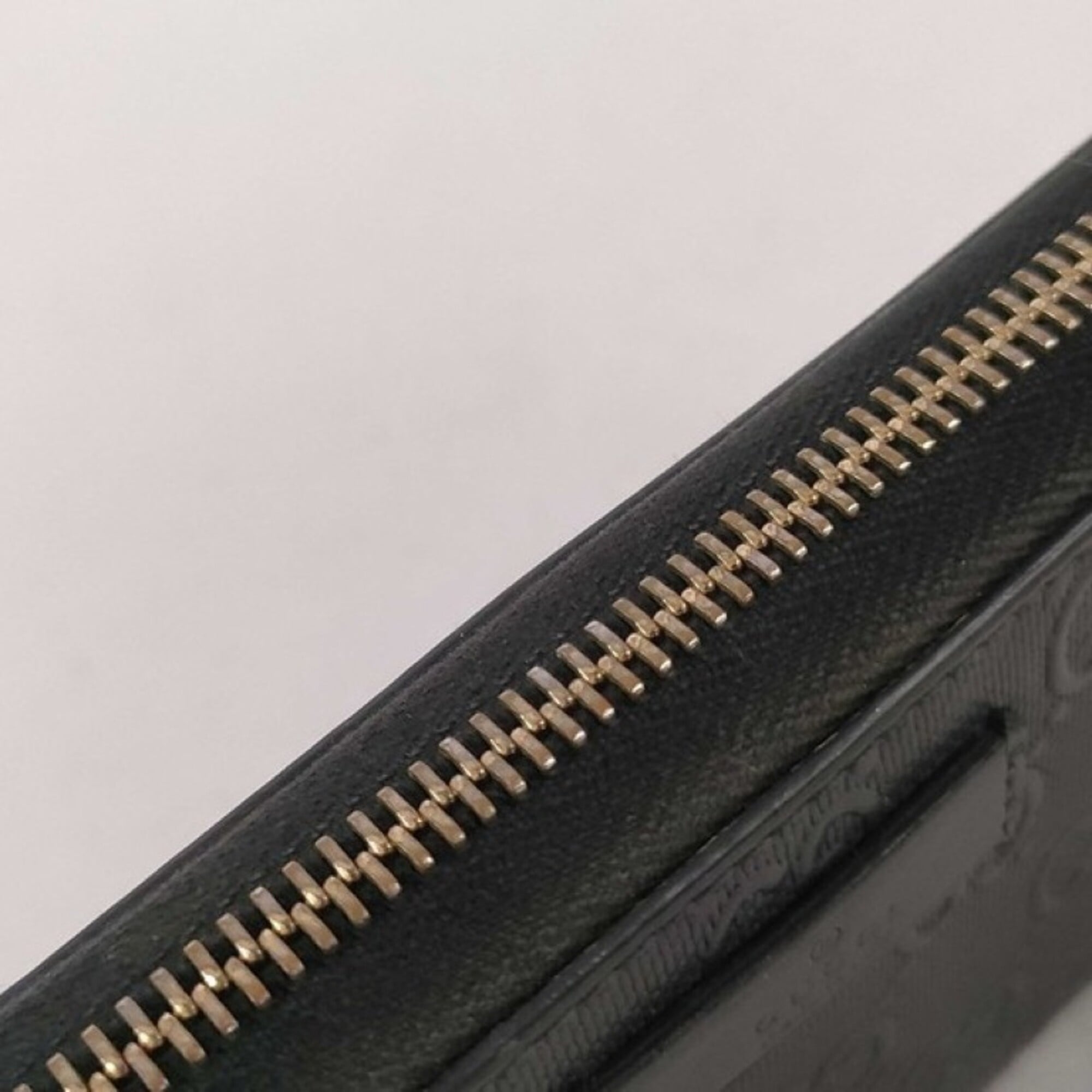 Gucci Black Pvc Leather Long Wallet (Bi-Fold) (Pre-Owned)