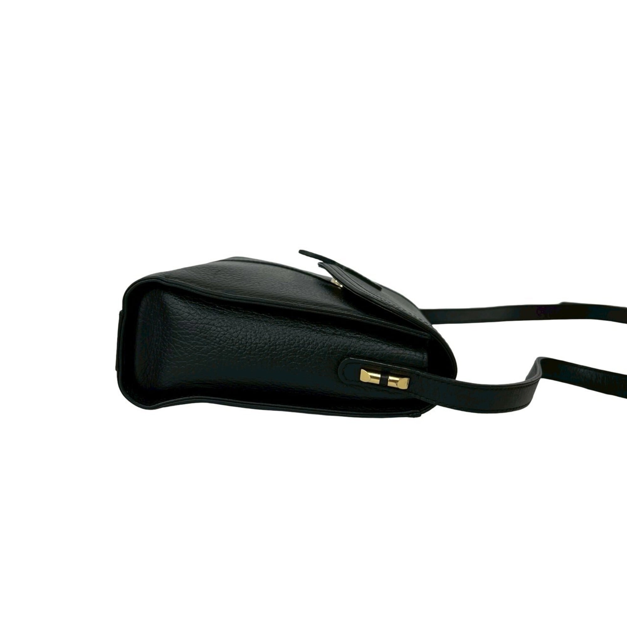Burberry Black Leather Pochette Shoulder Bag (Pre-Owned)