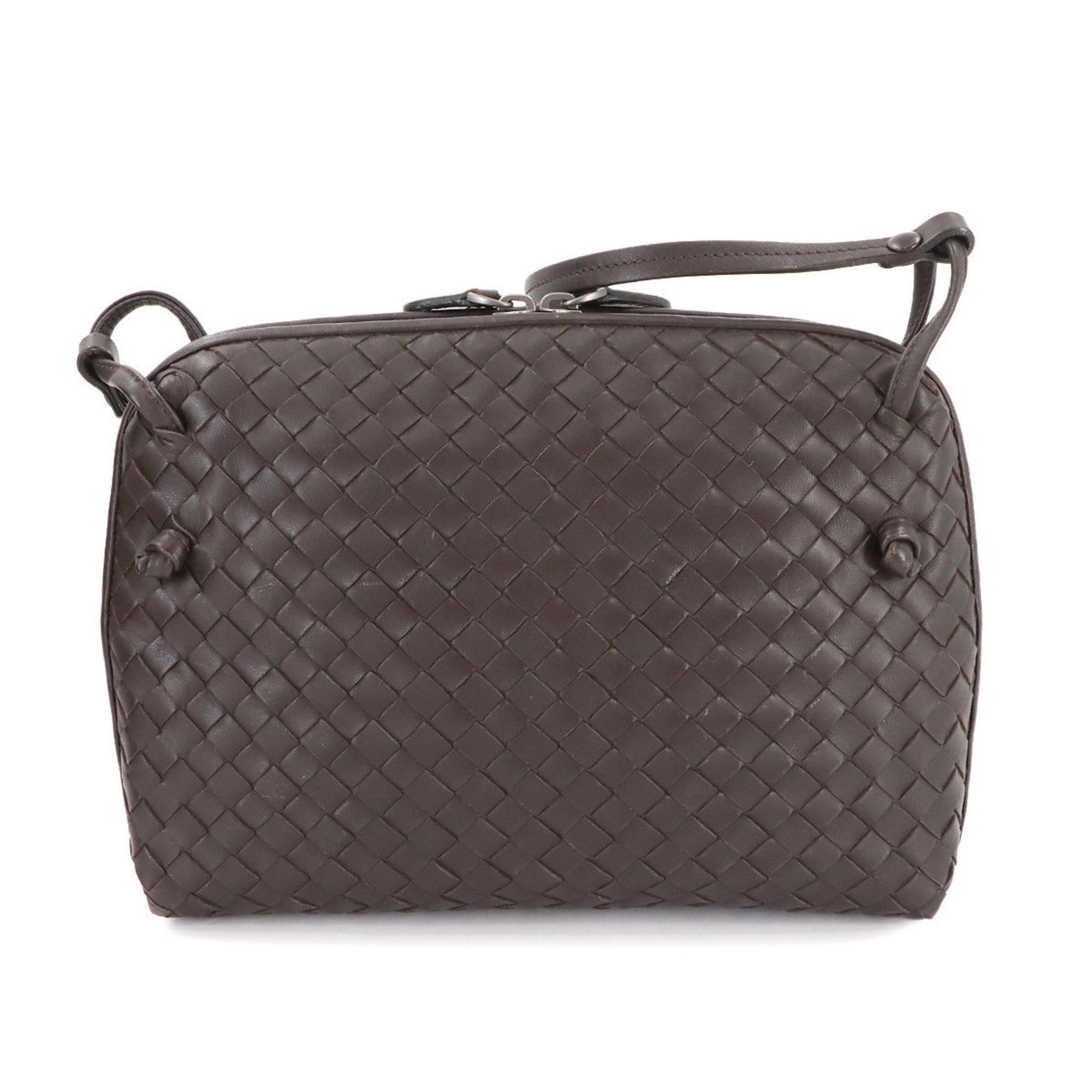 Bottega Veneta Brown Leather Shoulder Bag (Pre-Owned)