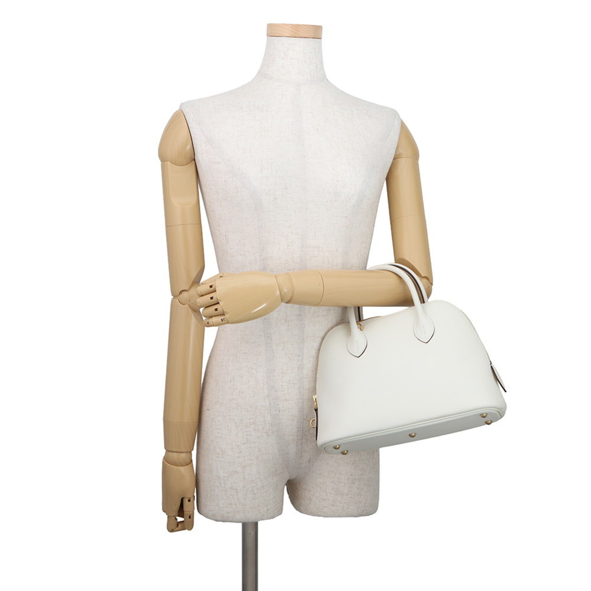 Hermes Bolide Gold Handbag Shoulder Bag (Pre-Owned)