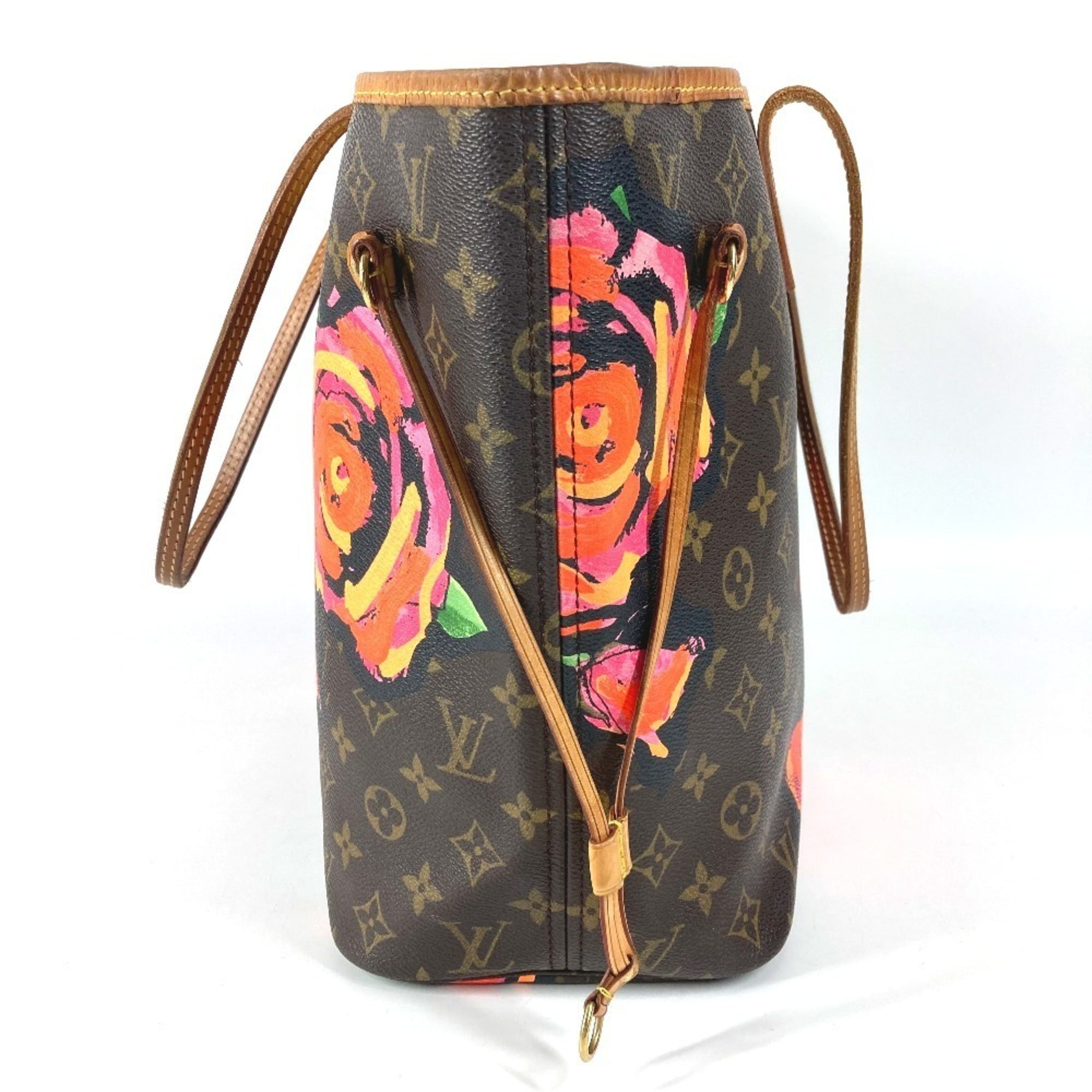 Louis Vuitton Brown Pink Canvas Shoulder Bag Tote Bag (Pre-Owned)