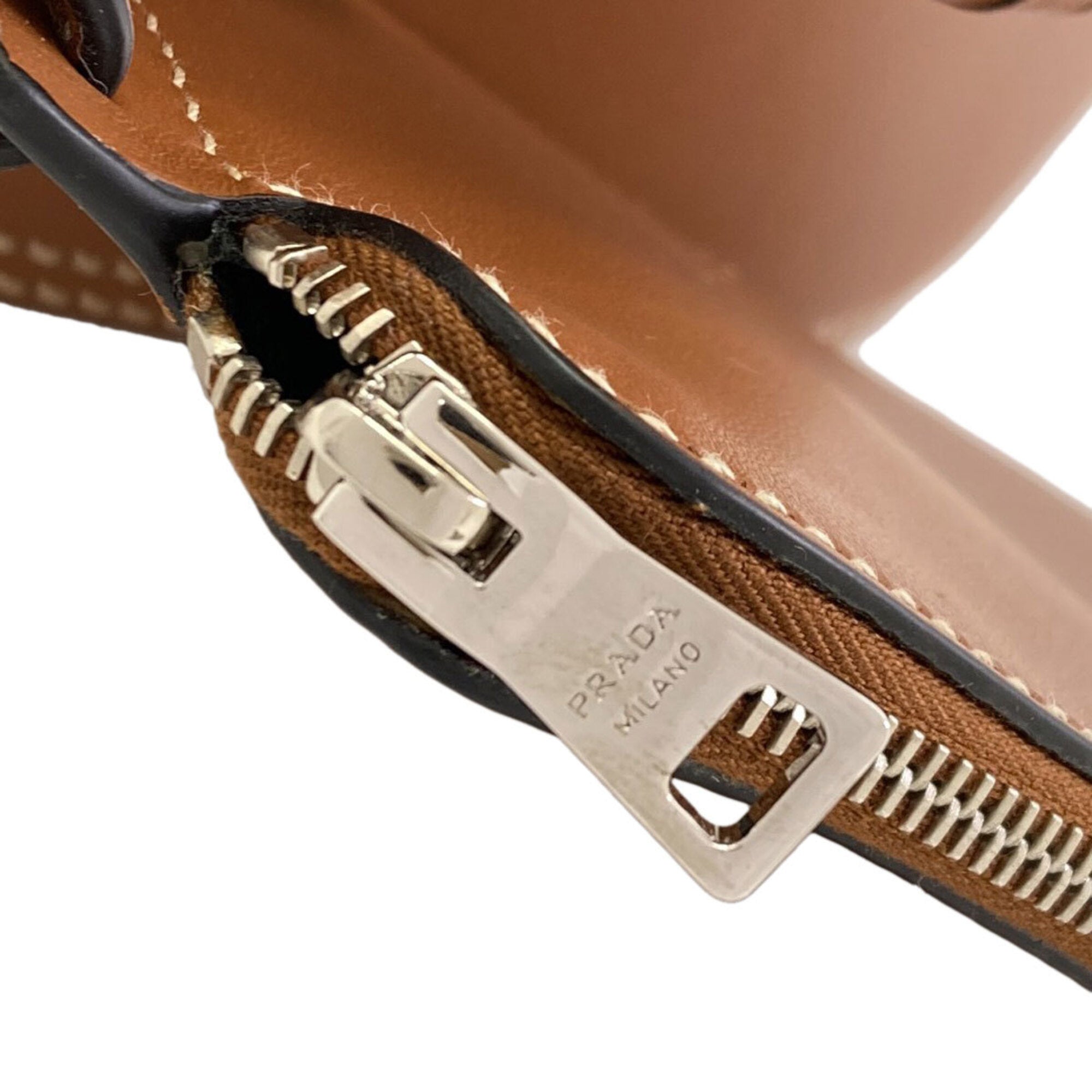Prada Brown Pouch Shoulder Bag (Pre-Owned)