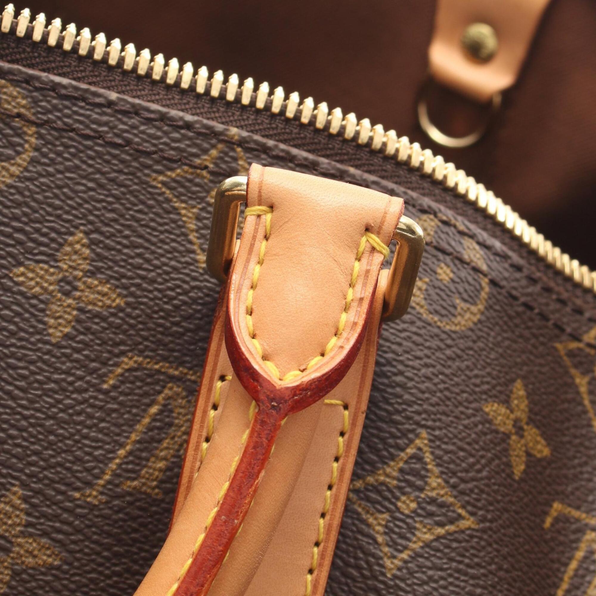 Louis Vuitton Brown Monogram Monogram Leather Boston Bag Handbag (Pre-Owned)