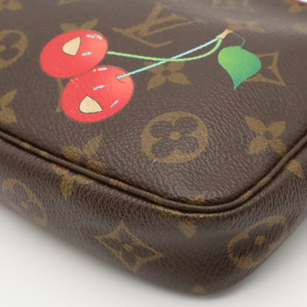 Louis Vuitton Brown Monogram Cherry Monogram Handbag Pochette (Pre-Owned)