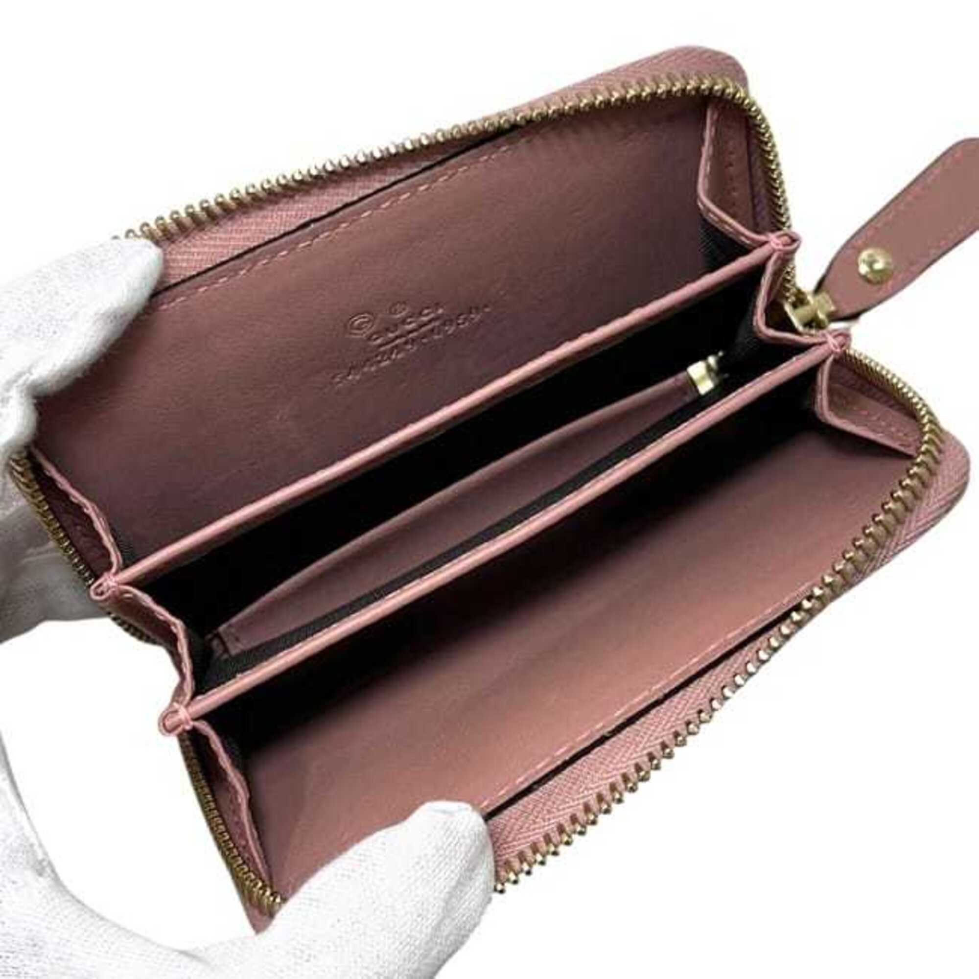 Gucci Microguccissima Pink Leather Coin Purse/Coin Case (Pre-Owned)