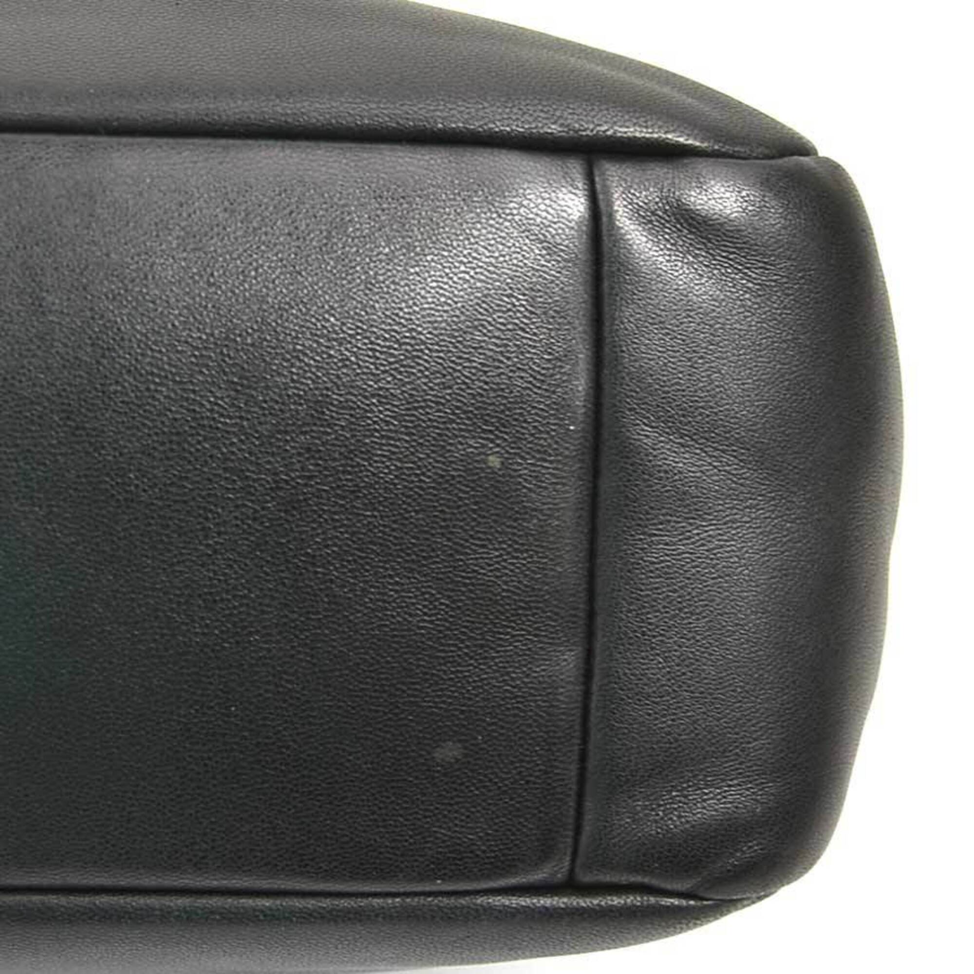 Saint Laurent Black Leather Shoulder Bag (Pre-Owned)
