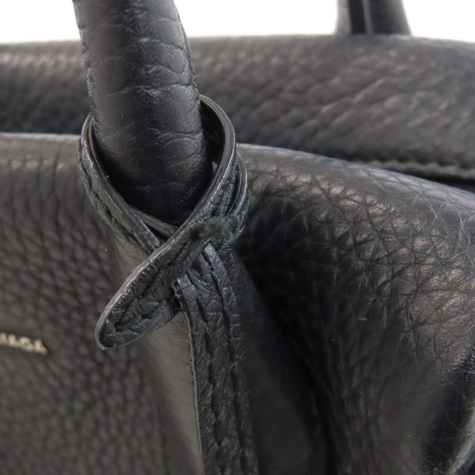 Balenciaga Black Leather Handbag (Pre-Owned)