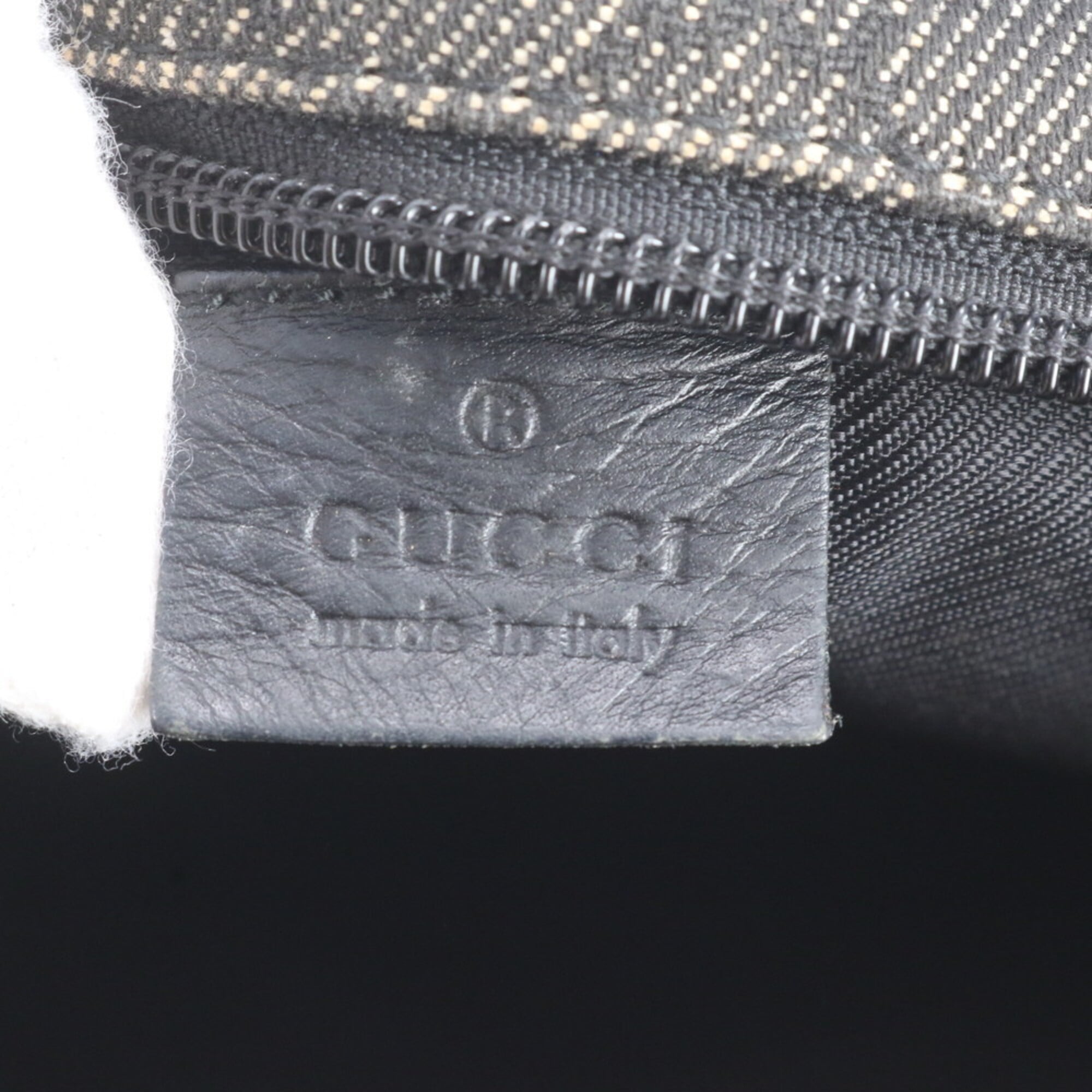 Gucci Gg Canvas Black Gg Canvas Handbag Tote Bag (Pre-Owned)