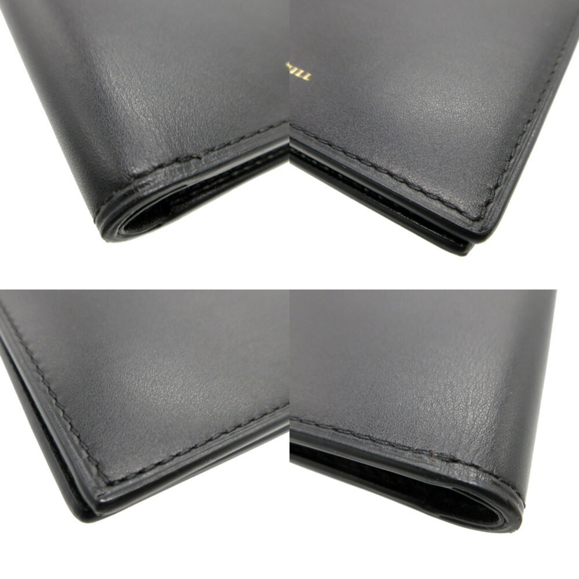 Dunhill Black Leather Bill Wallet (Bi-Fold) (Pre-Owned)