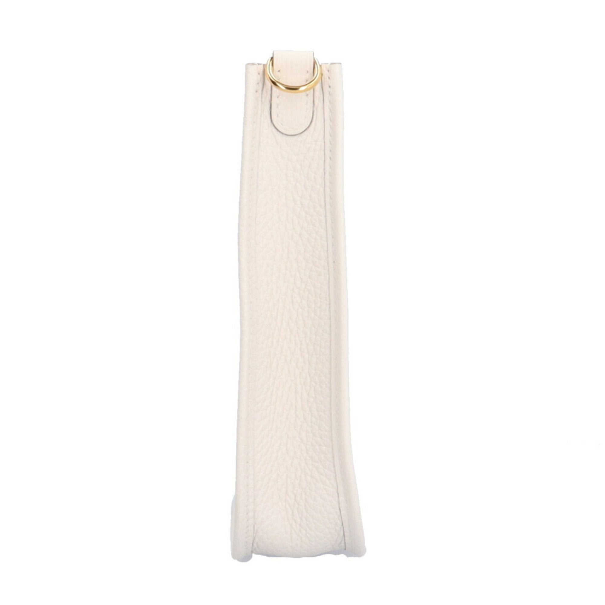 Hermes Evelyne White Leather Shoulder Bag (Pre-Owned)