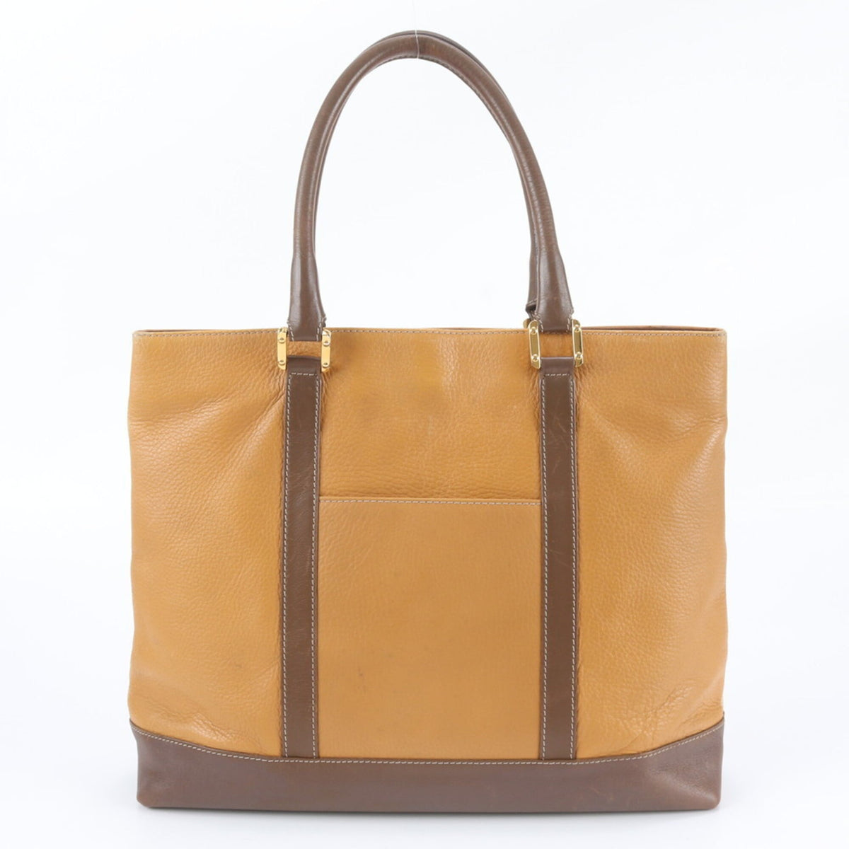 Loewe Brown Leather Handbag Shoulder Bag Tote Bag (Pre-Owned)