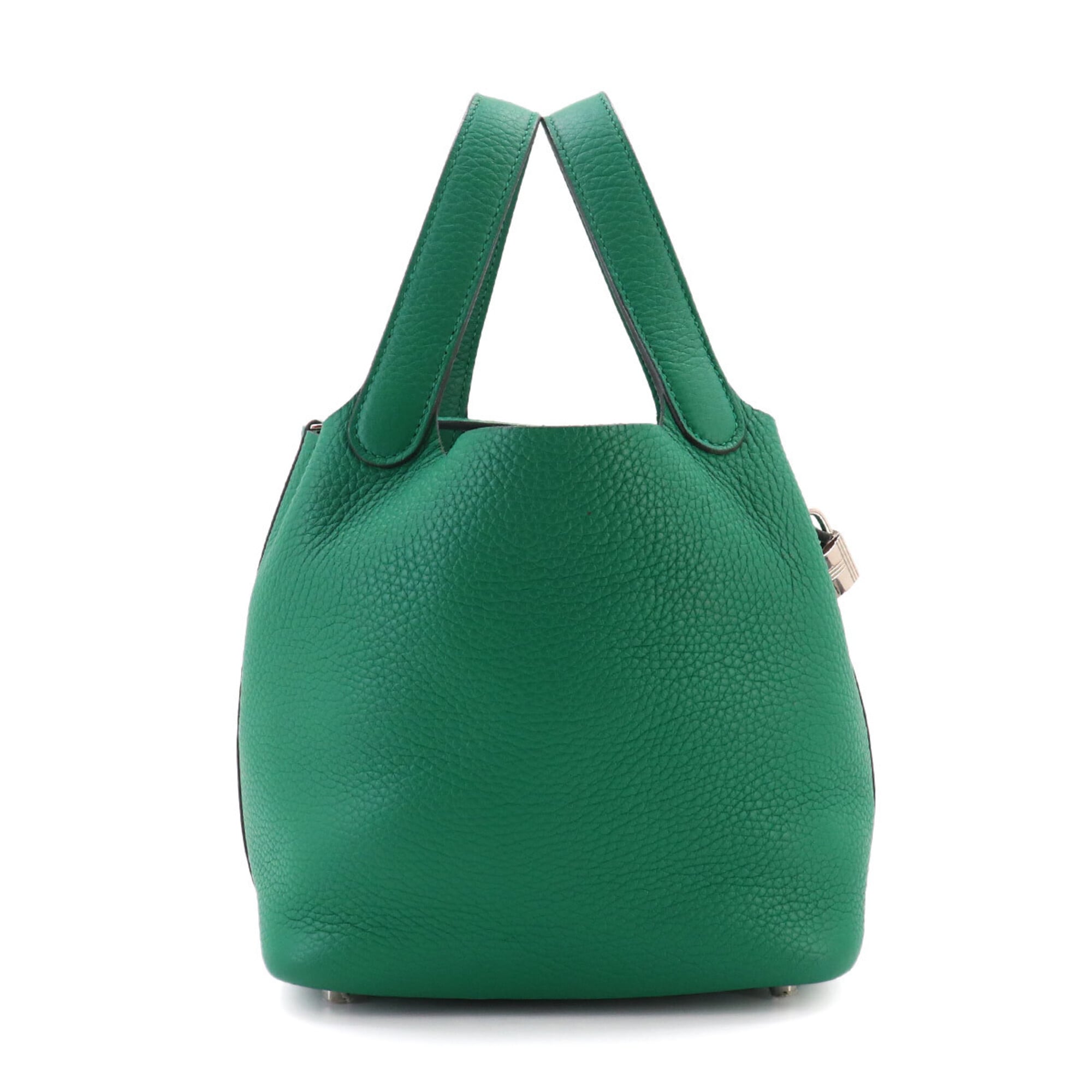 Piko Green Leather Handbag (Pre-Owned)