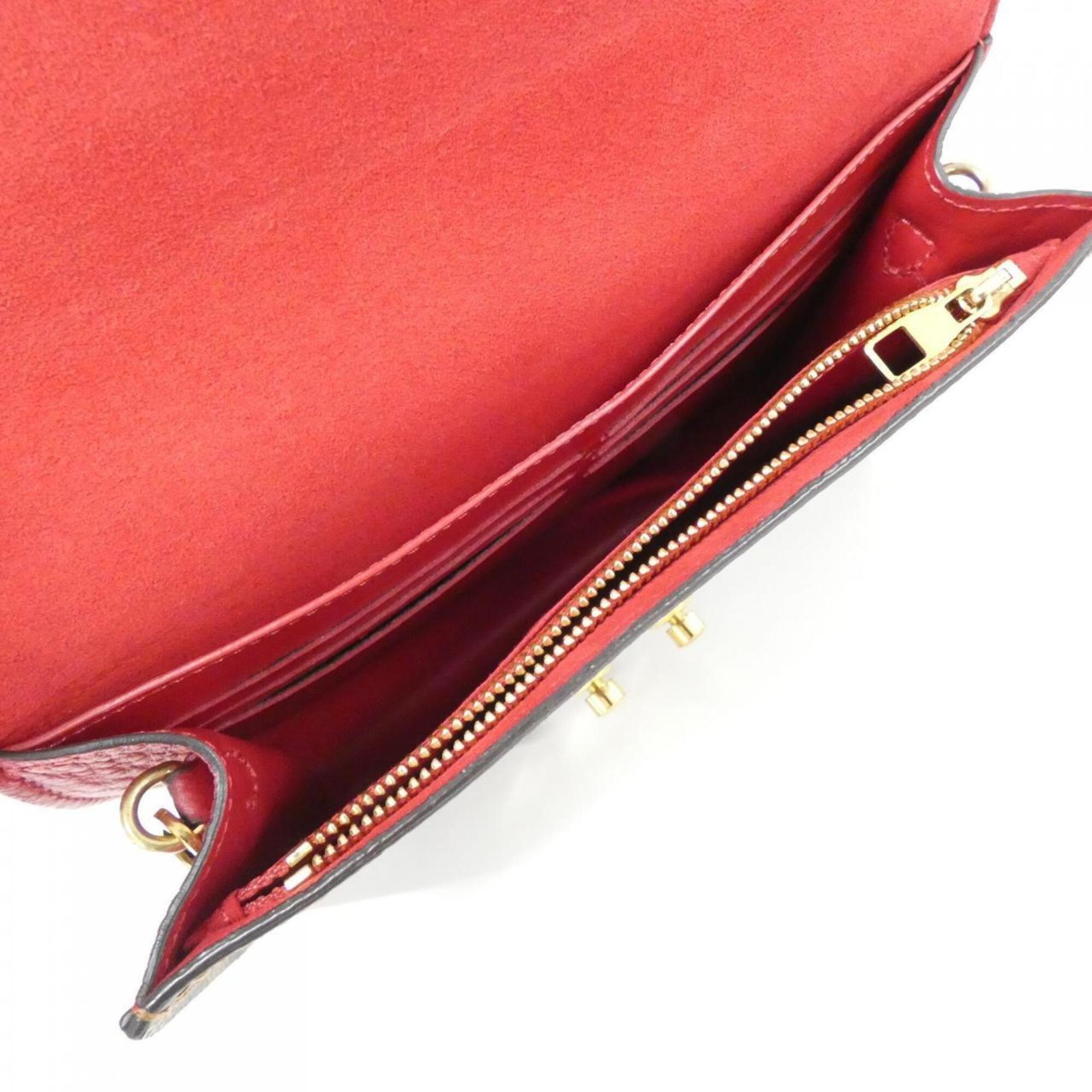 Louis Vuitton Brown Coated Canvas Chain/Shoulder Wallet (Pre-Owned)