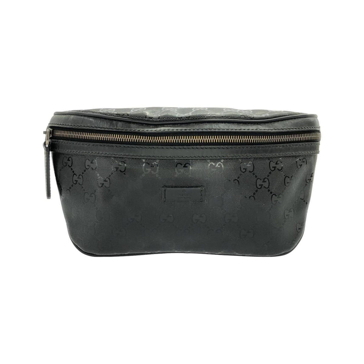 Unspecified Black Coated Canvas Fanny Pack (Pre-Owned)