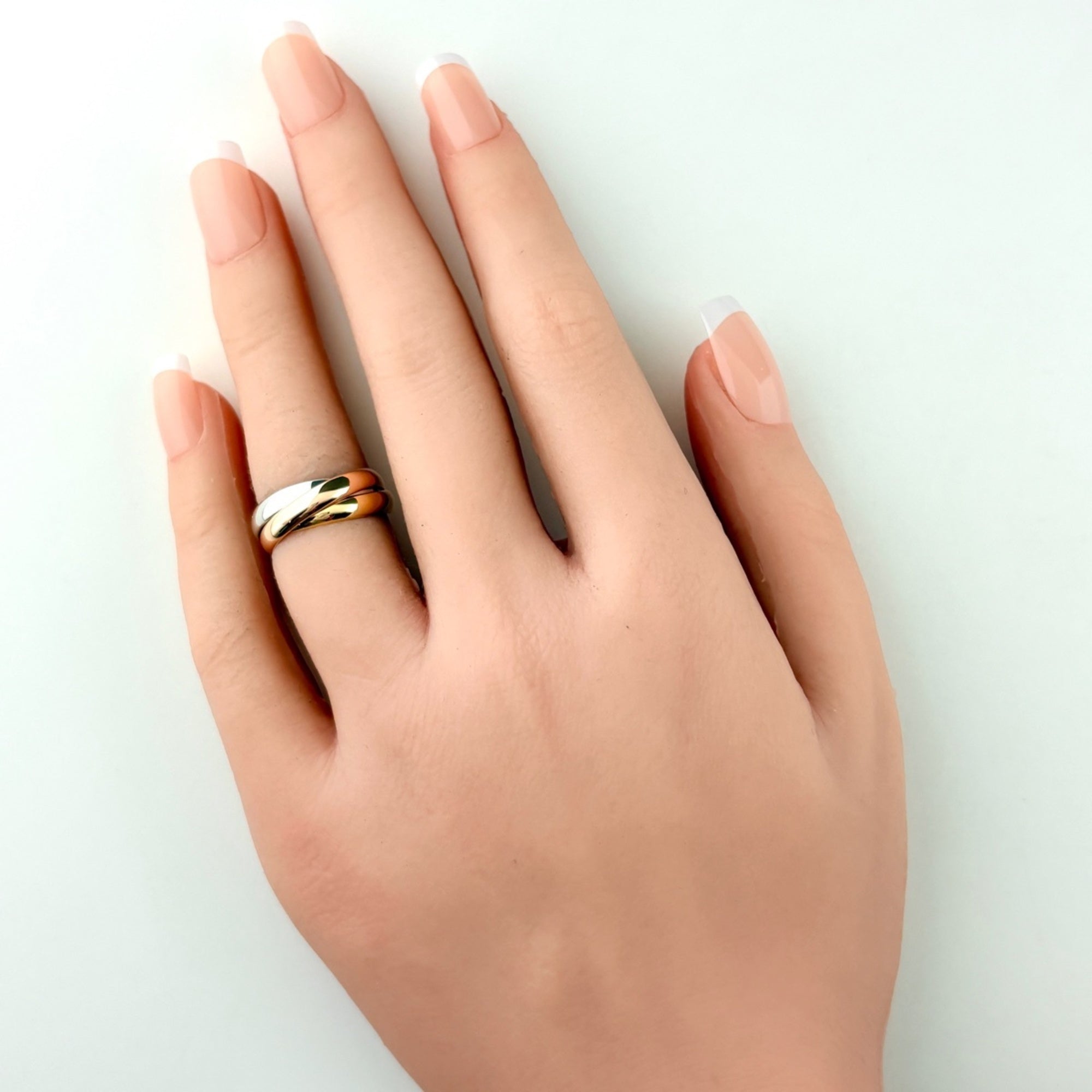 Cartier Yellow Gold (18K) Pink Gold (18K) White Gold (18K) Band Ring (Pre-Owned)