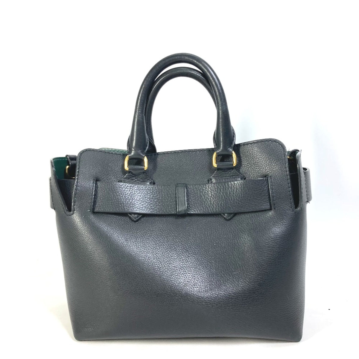 Burberry Black Leather Shoulder Bag (Pre-Owned)
