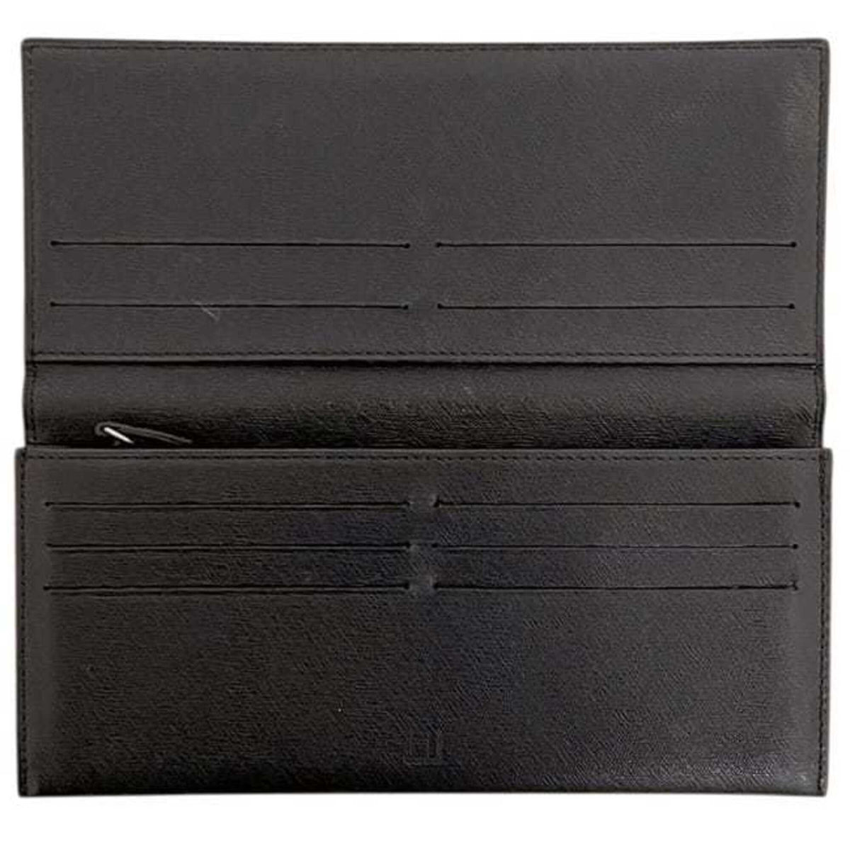 Dunhill Brown Dark Brown Leather Long Wallet (Bi-Fold) (Pre-Owned)