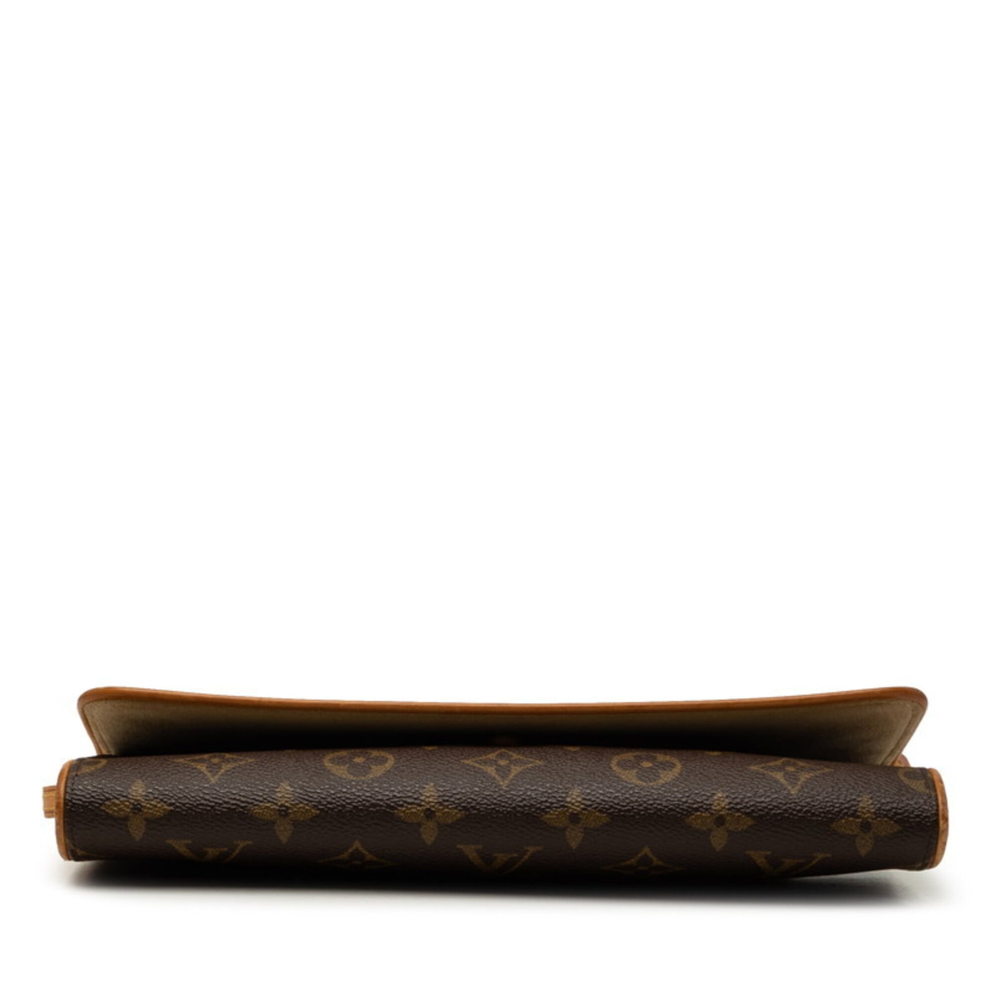 Louis Vuitton Brown Pvc Leather Pochette Shoulder Bag (Pre-Owned)