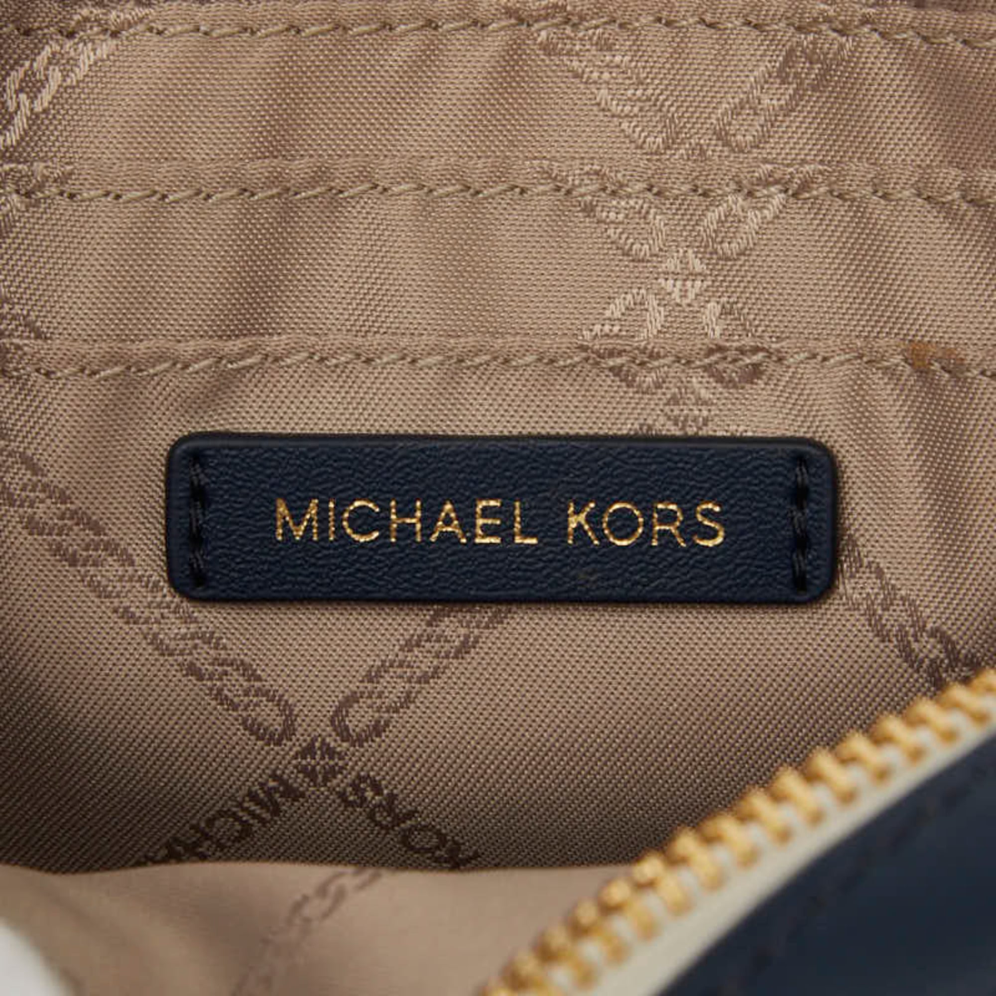 Michael Kors Navy Leather Handbag Shoulder Bag (Pre-Owned)