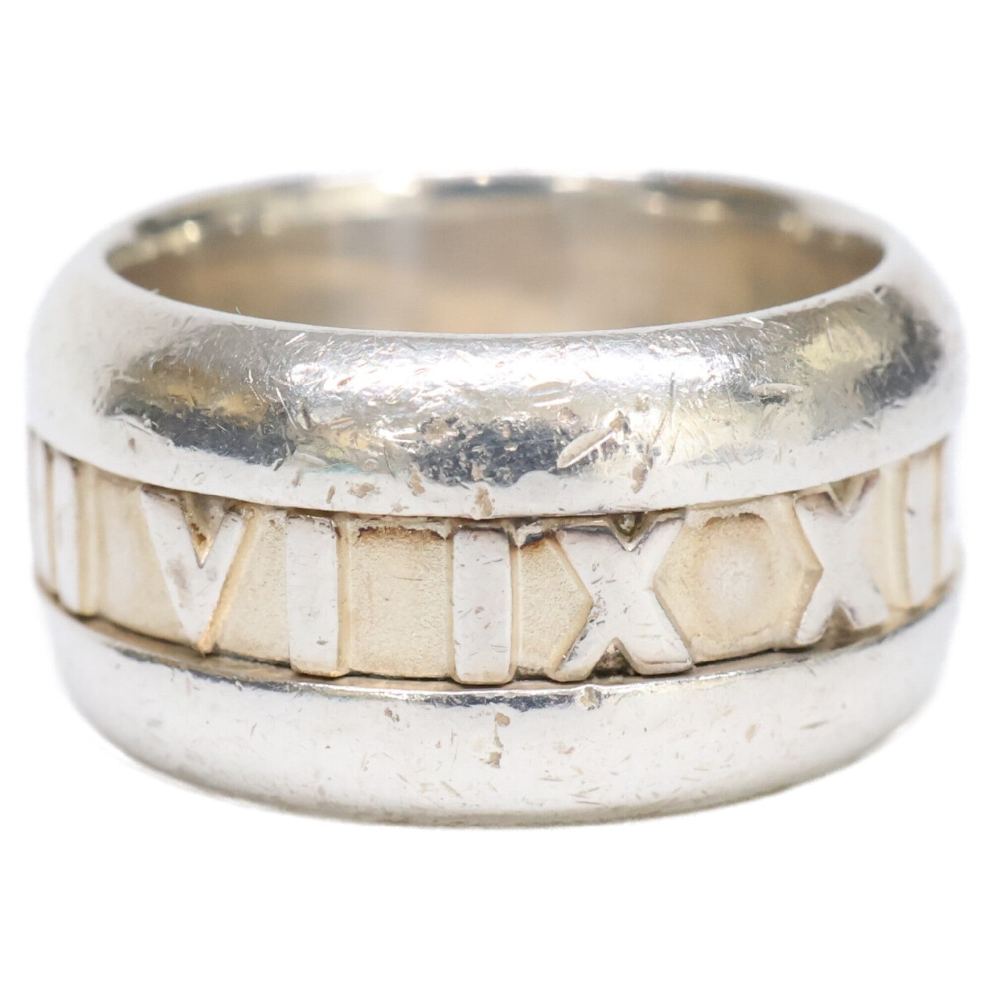 Tiffany Silver Silver 925 Band Ring (Pre-Owned)