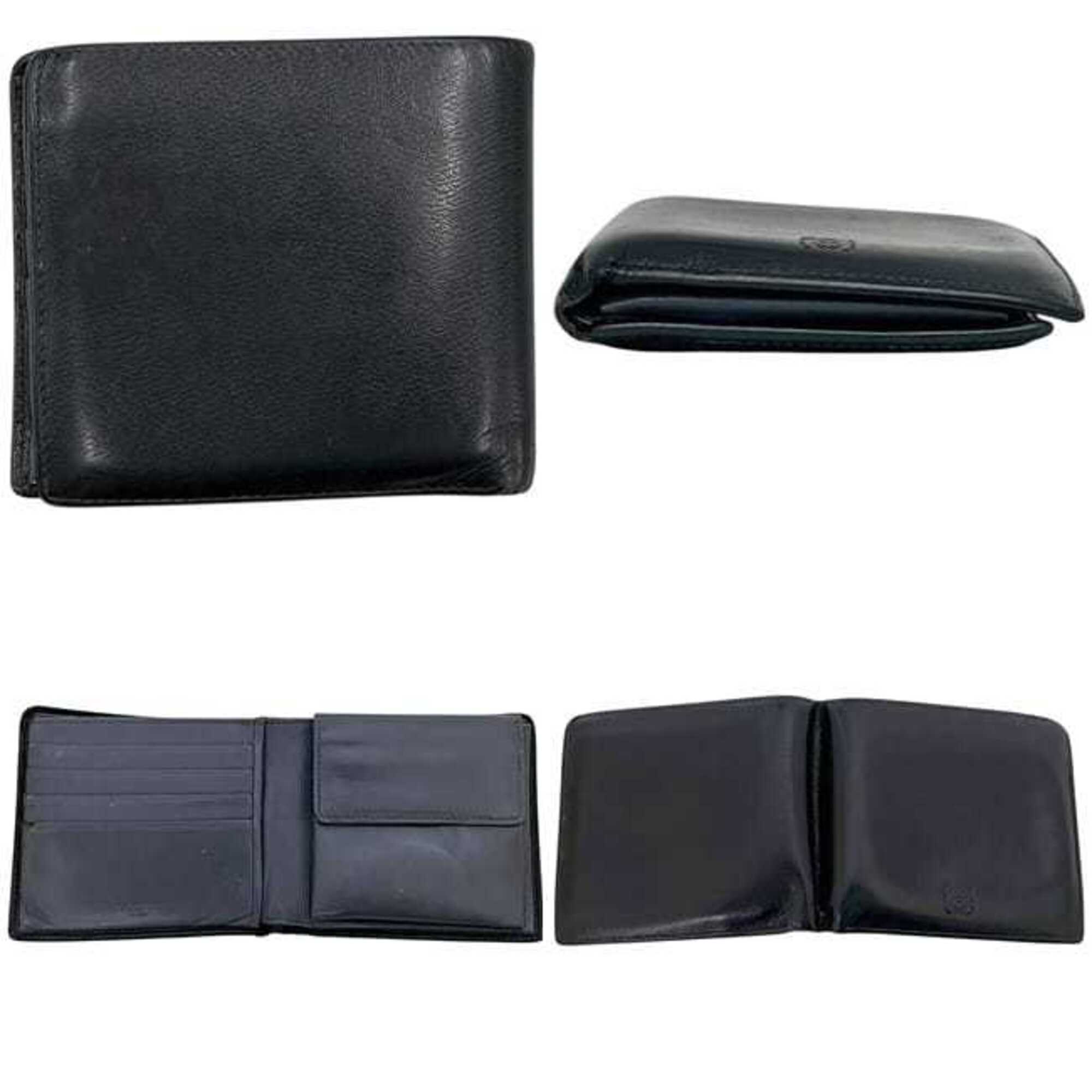 Loewe Black Leather Wallet (Bi-Fold) (Pre-Owned)