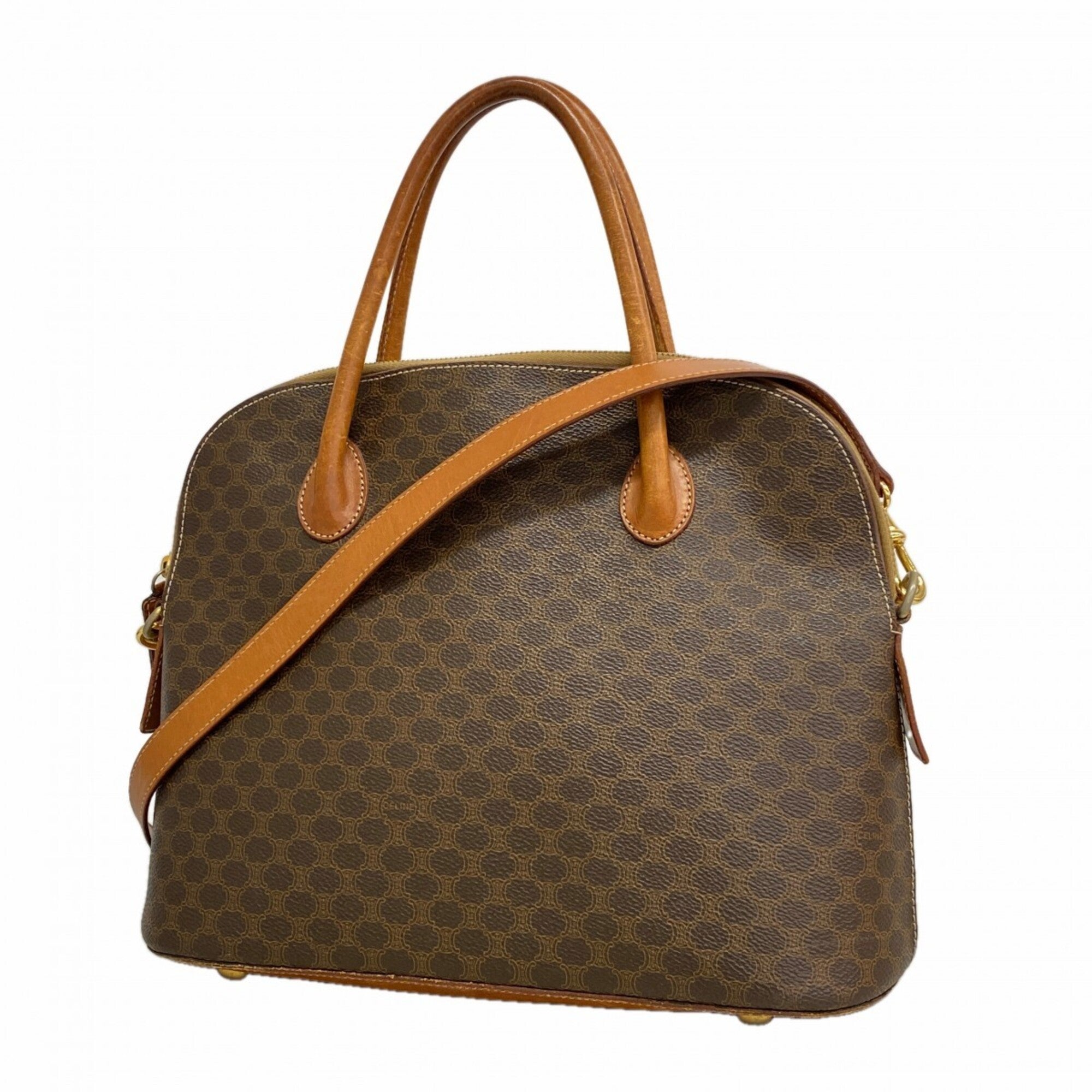 Celine Brown Pvc Handbag (Pre-Owned)