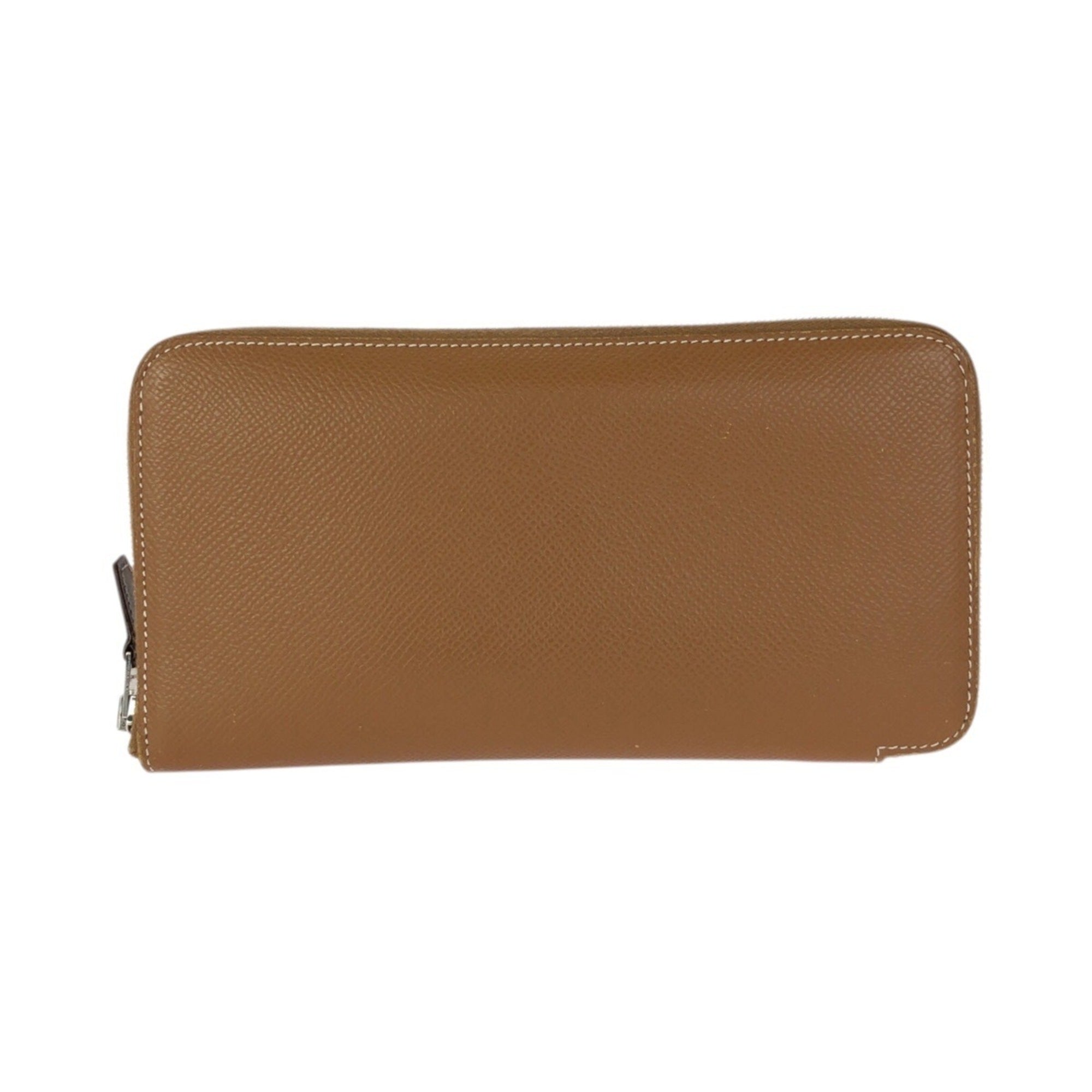 Hermes Gold Brown Epsom Leather Long Wallet (Bi-Fold) (Pre-Owned)
