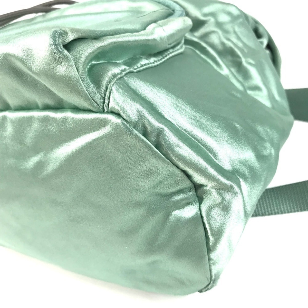 Prada Green Satin Backpack (Pre-Owned)