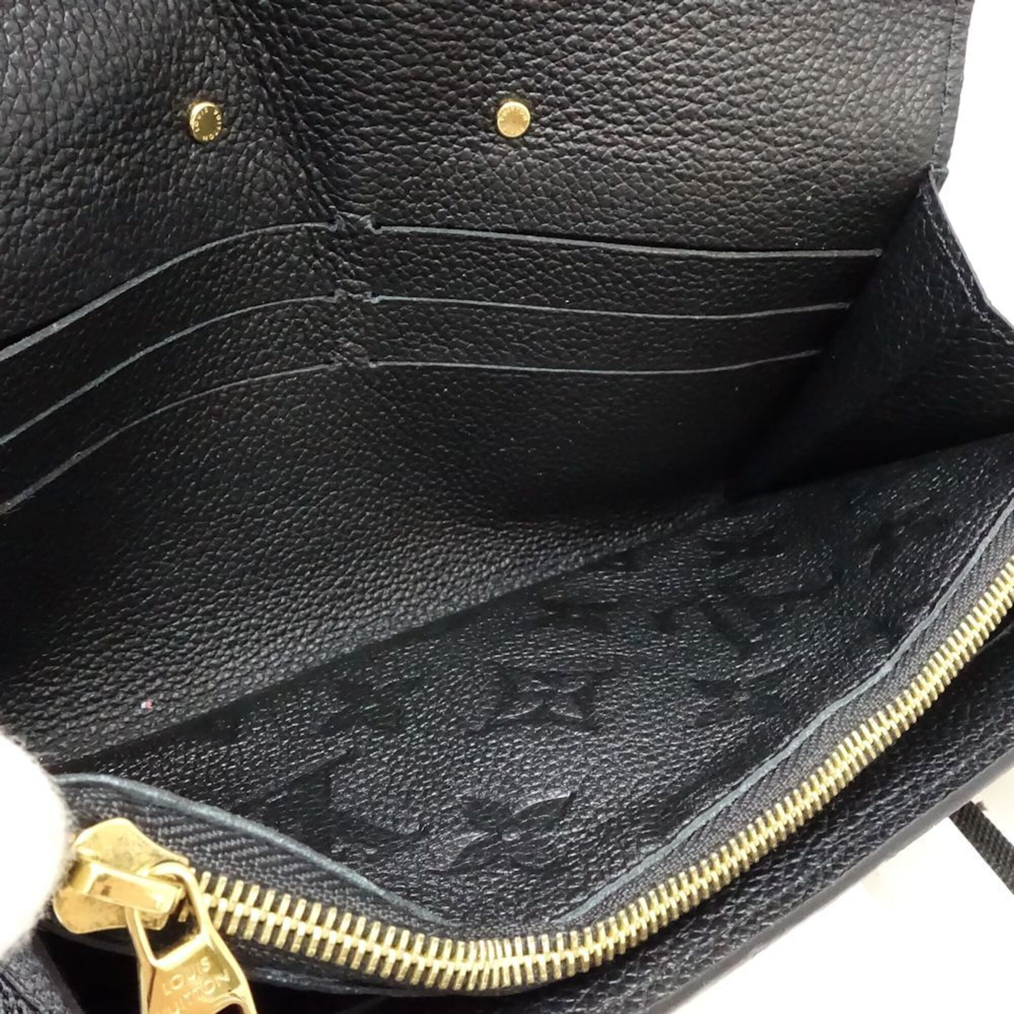 Louis Vuitton Noir Monogram Empreinte Wallet (Bi-Fold) (Pre-Owned)