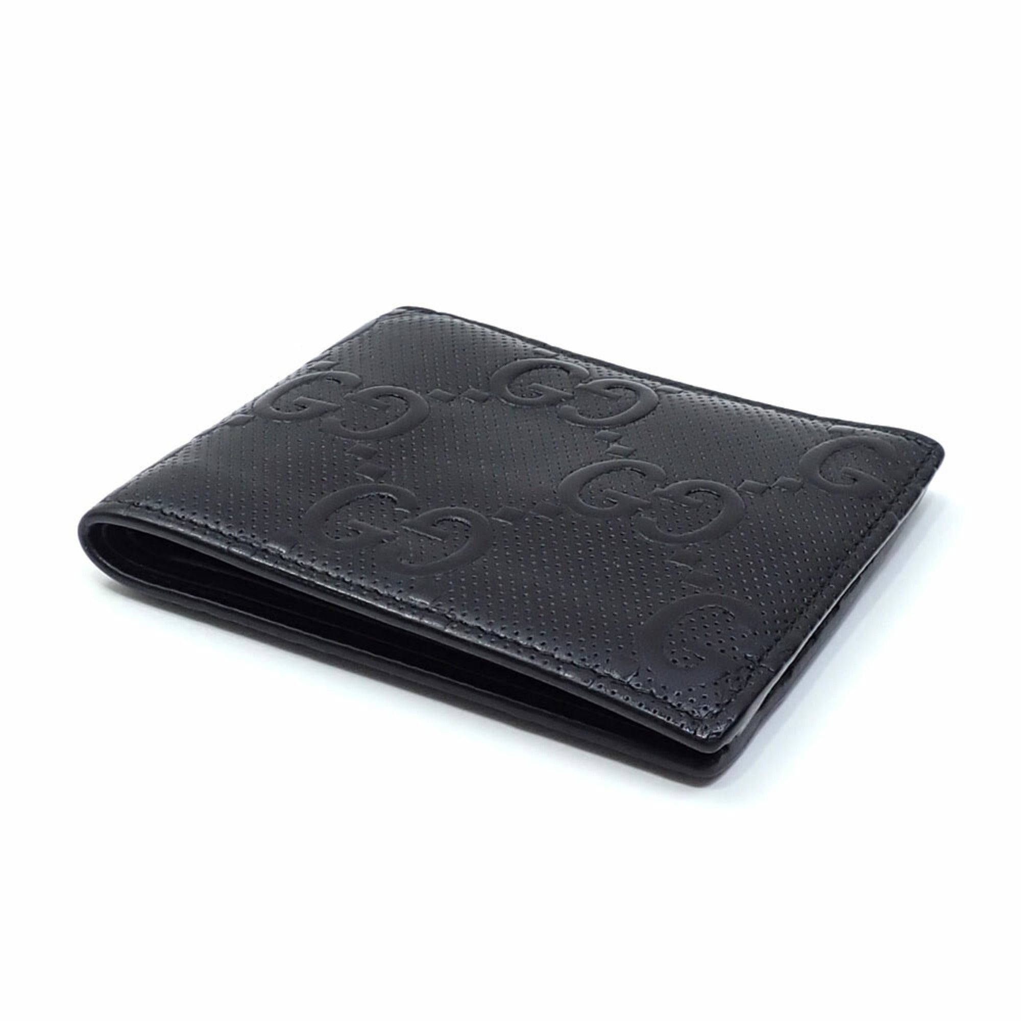 Gucci Black Leather Wallet (Bi-Fold) (Pre-Owned)