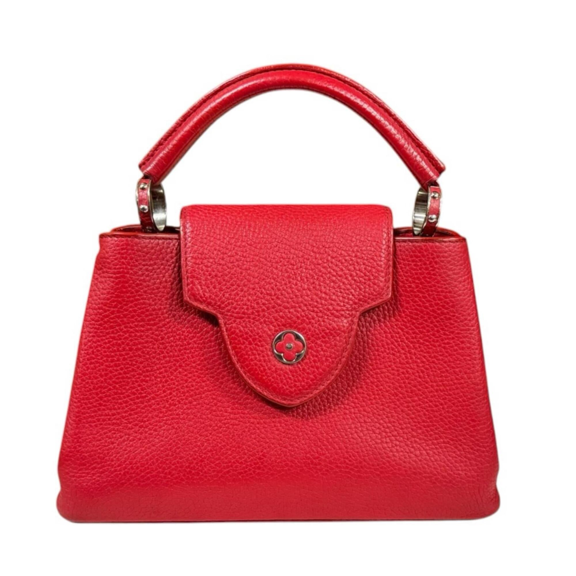 Louis Vuitton Red Color Ruby Leather Handbag Shoulder Bag (Pre-Owned)