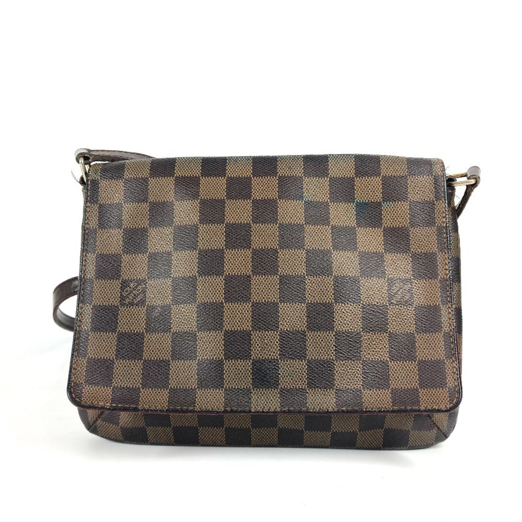 Louis Vuitton Brown Ebene Damier Canvas Pochette Shoulder Bag (Pre-Owned)