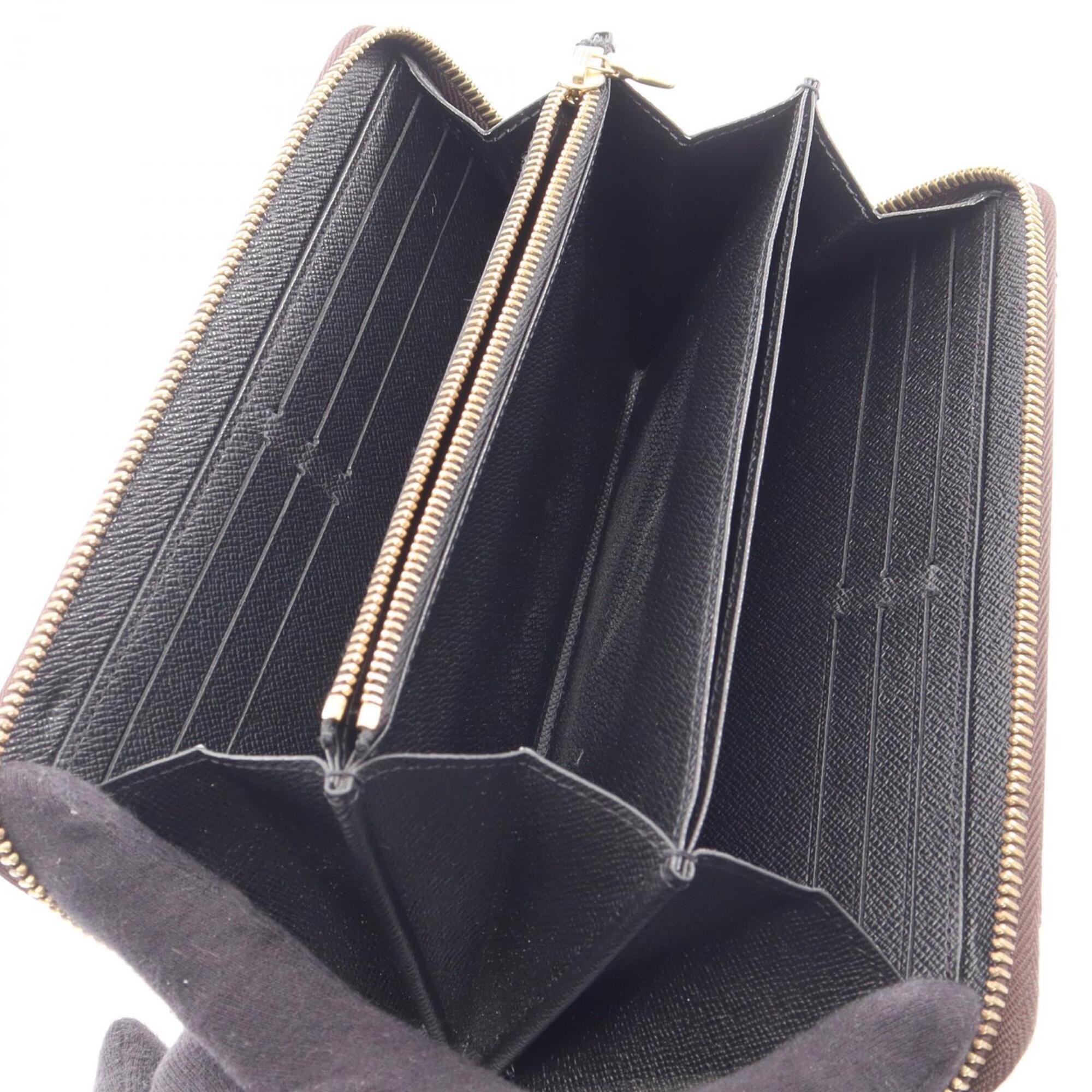 Louis Vuitton Brown Monogram Leather Pvc Long Wallet (Bi-Fold) (Pre-Owned)