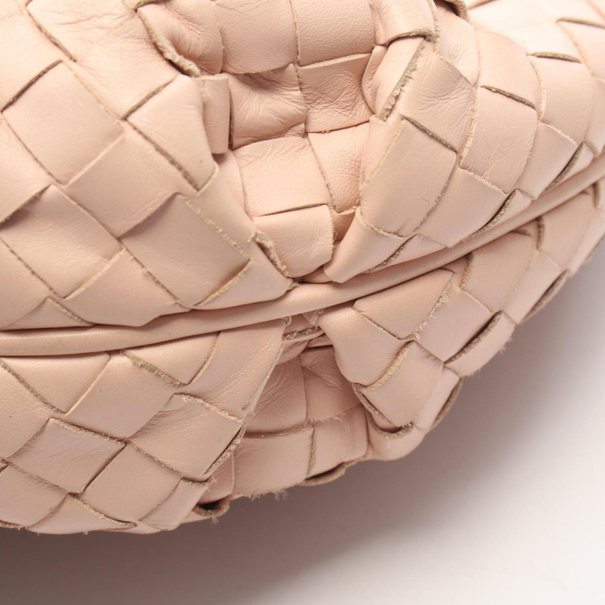Bottega Veneta Pink Intrecciato Handbag Shoulder Bag (Pre-Owned)
