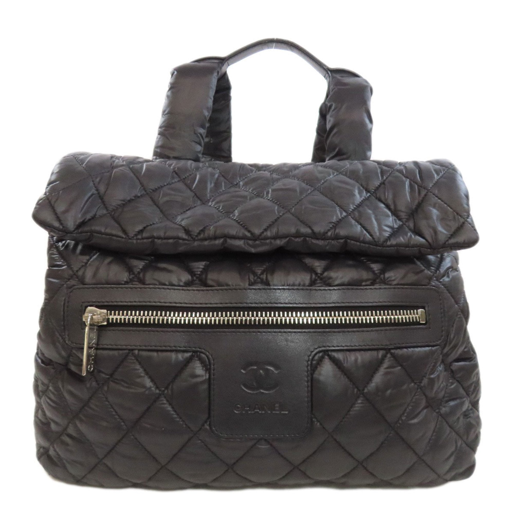 Chanel Black Nylon Backpack (Pre-Owned)