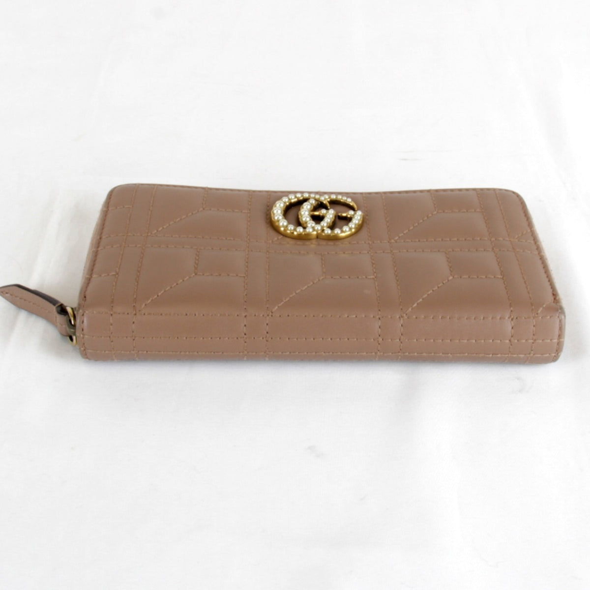 Gucci Brown Leather Long Wallet (Bi-Fold) (Pre-Owned)