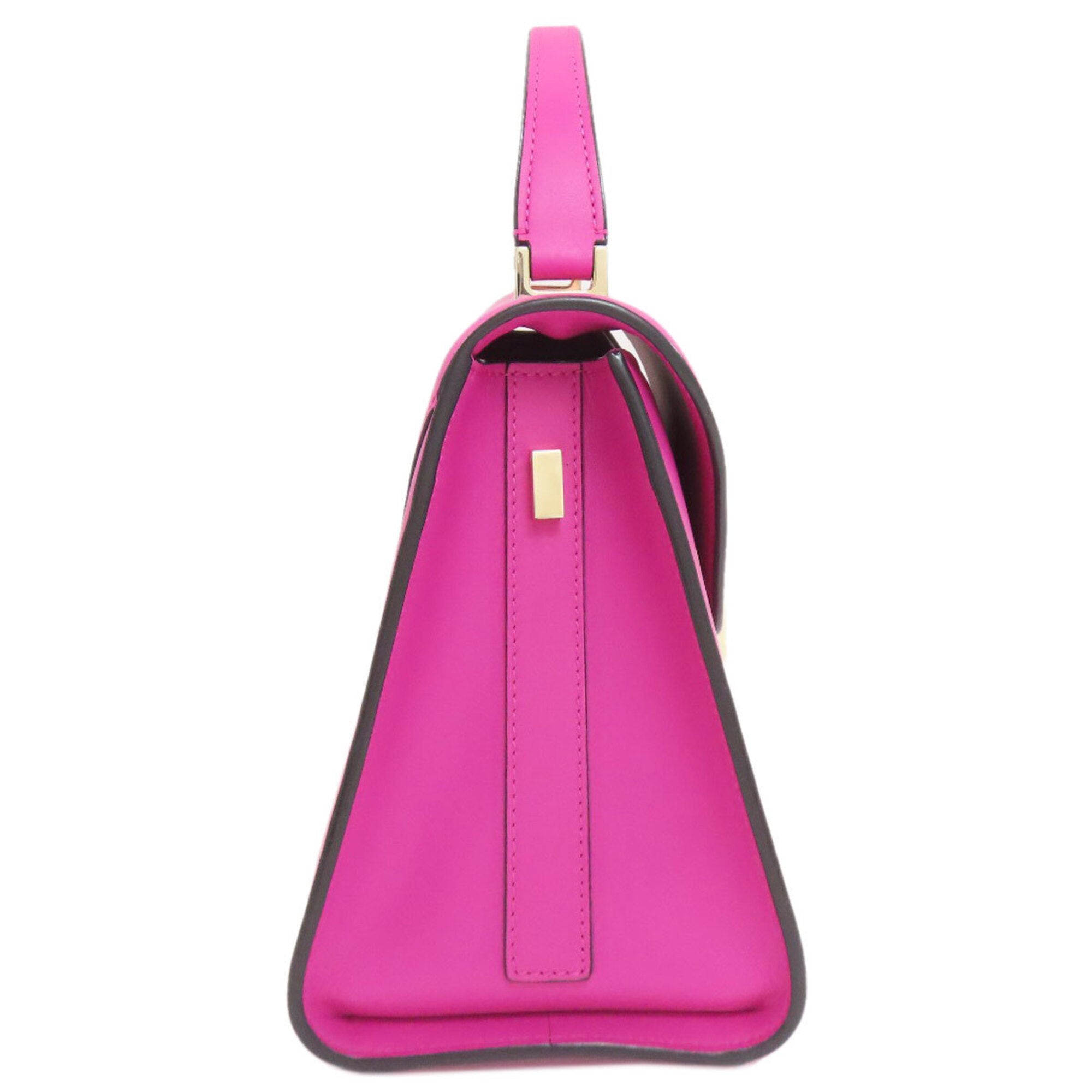 Valextra Pink Leather Handbag (Pre-Owned)