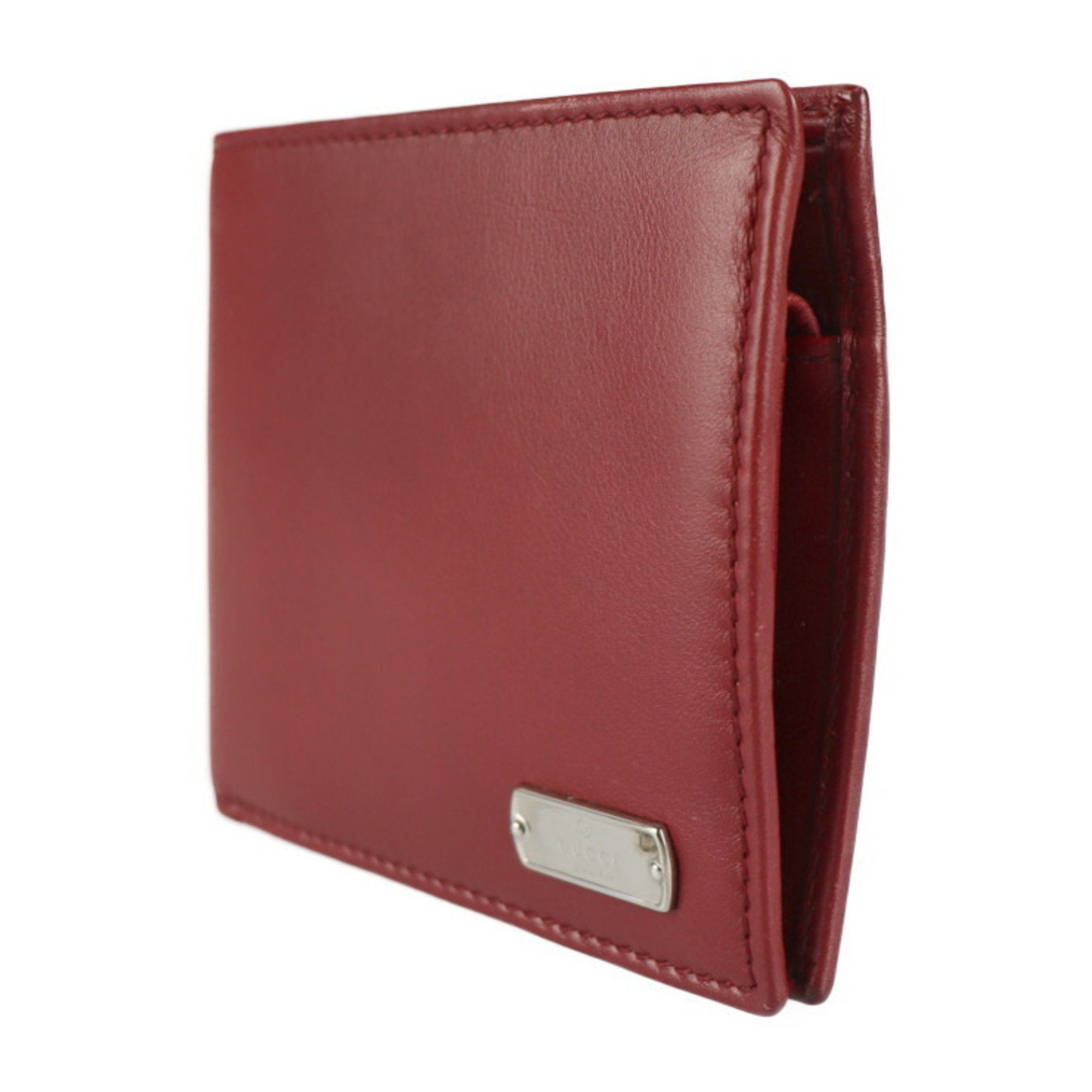 Gucci Bordeaux Leather Wallet (Bi-Fold) (Pre-Owned)