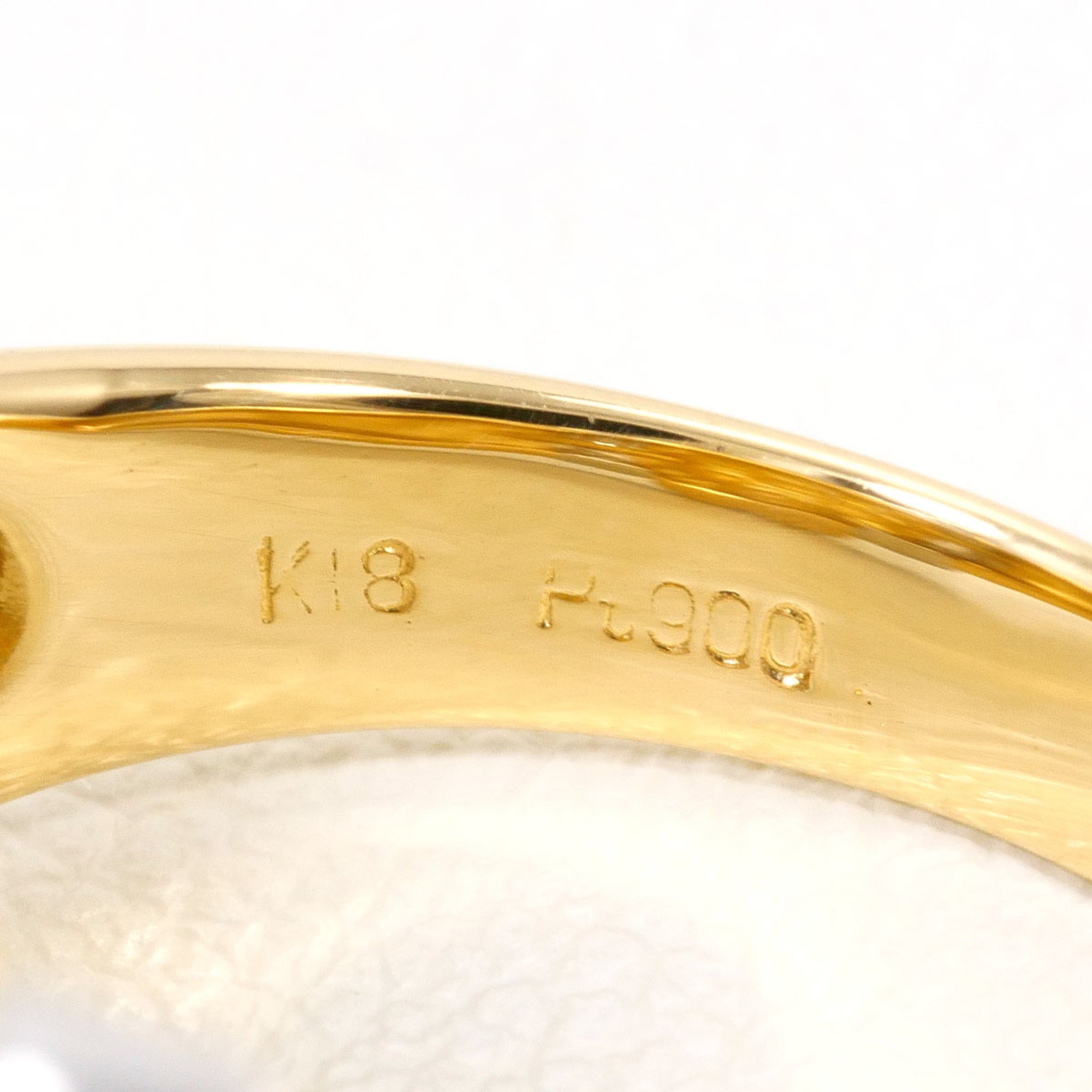 Unbranded Platinum Yellow Gold Yellow Gold (18K) Platinum 900 Band Ring (Pre-Owned)