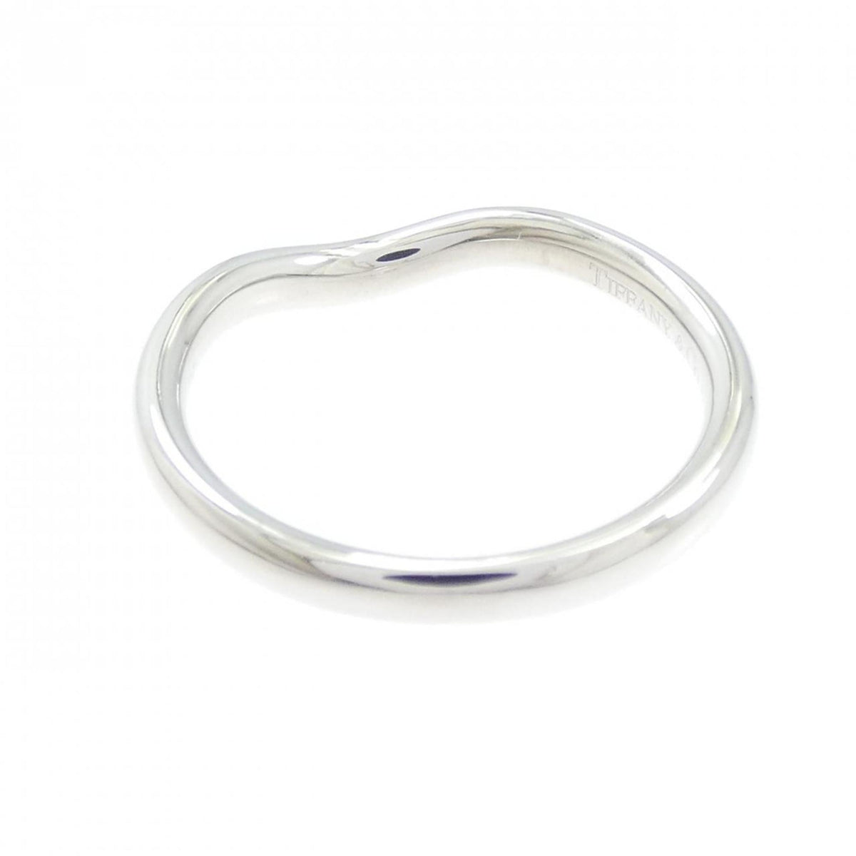 Tiffany Platinum Platinum 950 Band Ring (Pre-Owned)