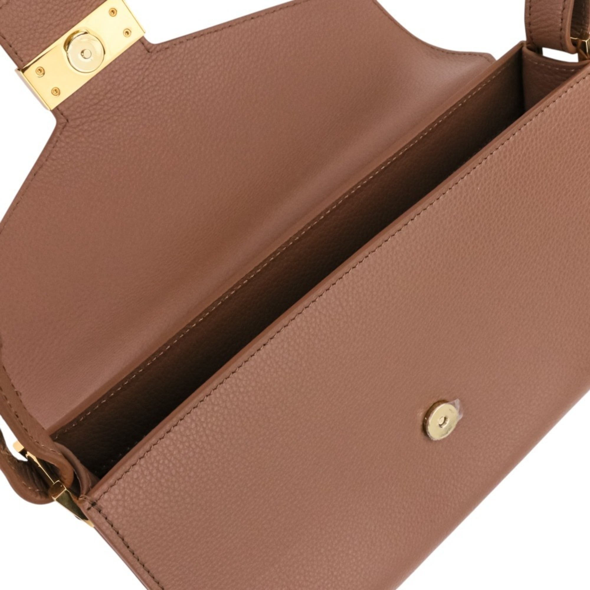 Sergio Rossi Brown Messenger Bag Shoulder Bag (Pre-Owned)