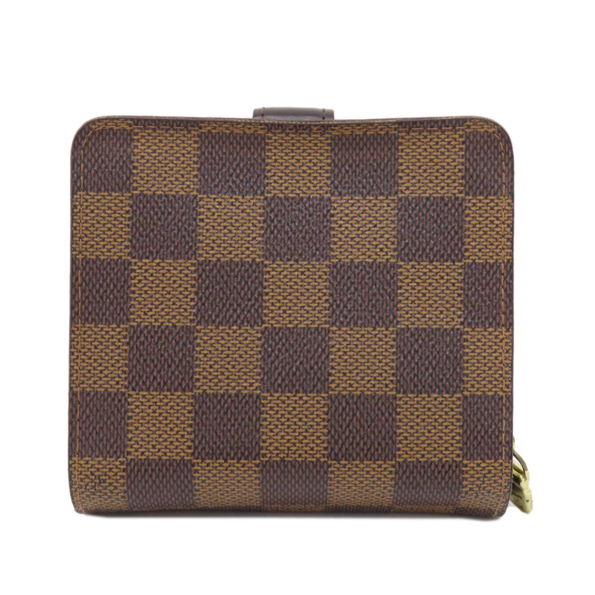 Louis Vuitton Damier Brown Damier Canvas Ebene Damier Canvas Wallet (Bi-Fold) (Pre-Owned)