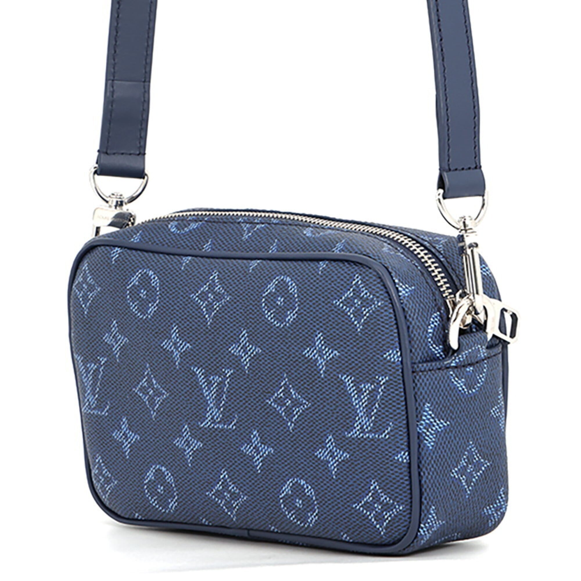 Louis Vuitton Monogram Blue Monogram Handbag Shoulder Bag (Pre-Owned)