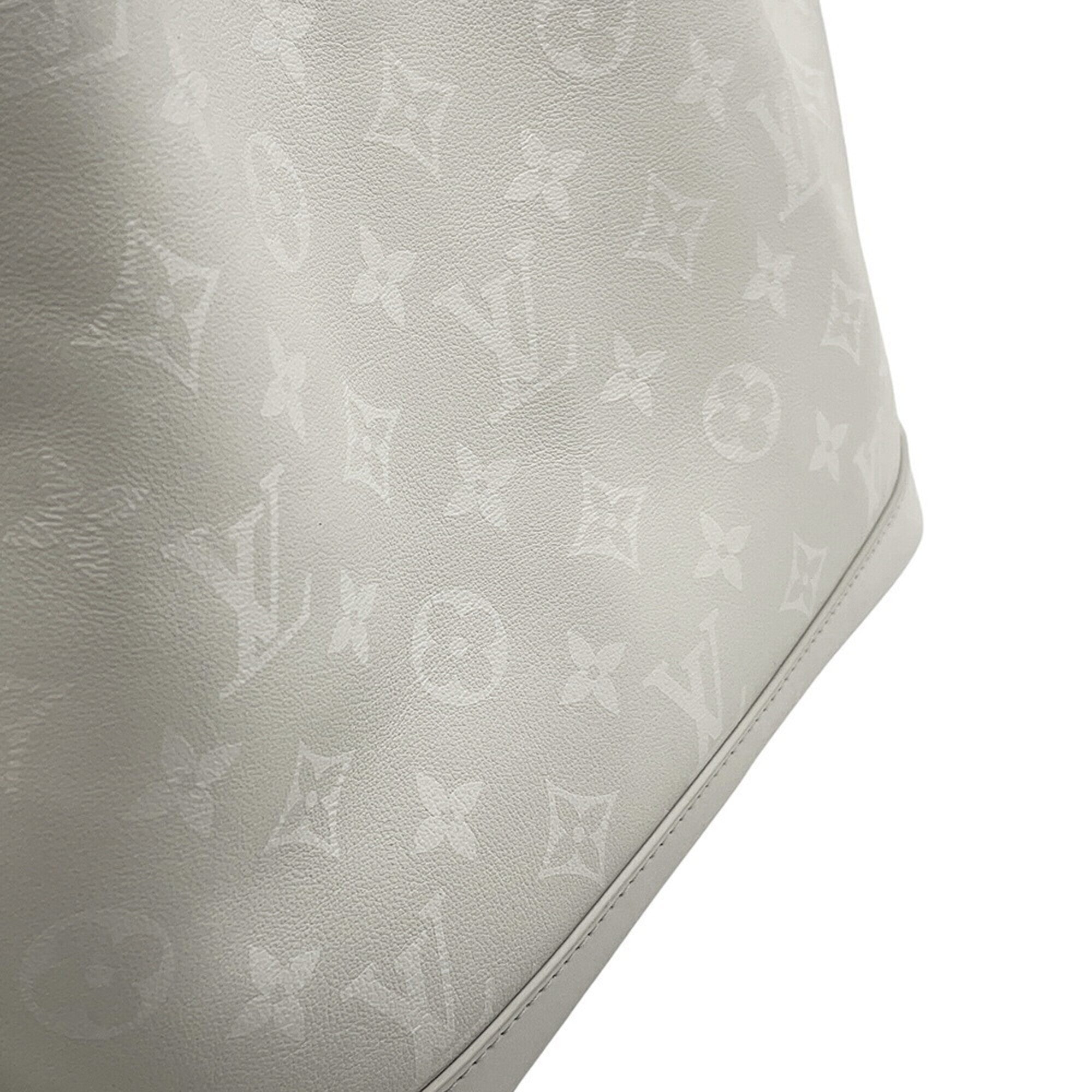 Louis Vuitton Monogram White Leather Monogram Handbag Shoulder Bag (Pre-Owned)