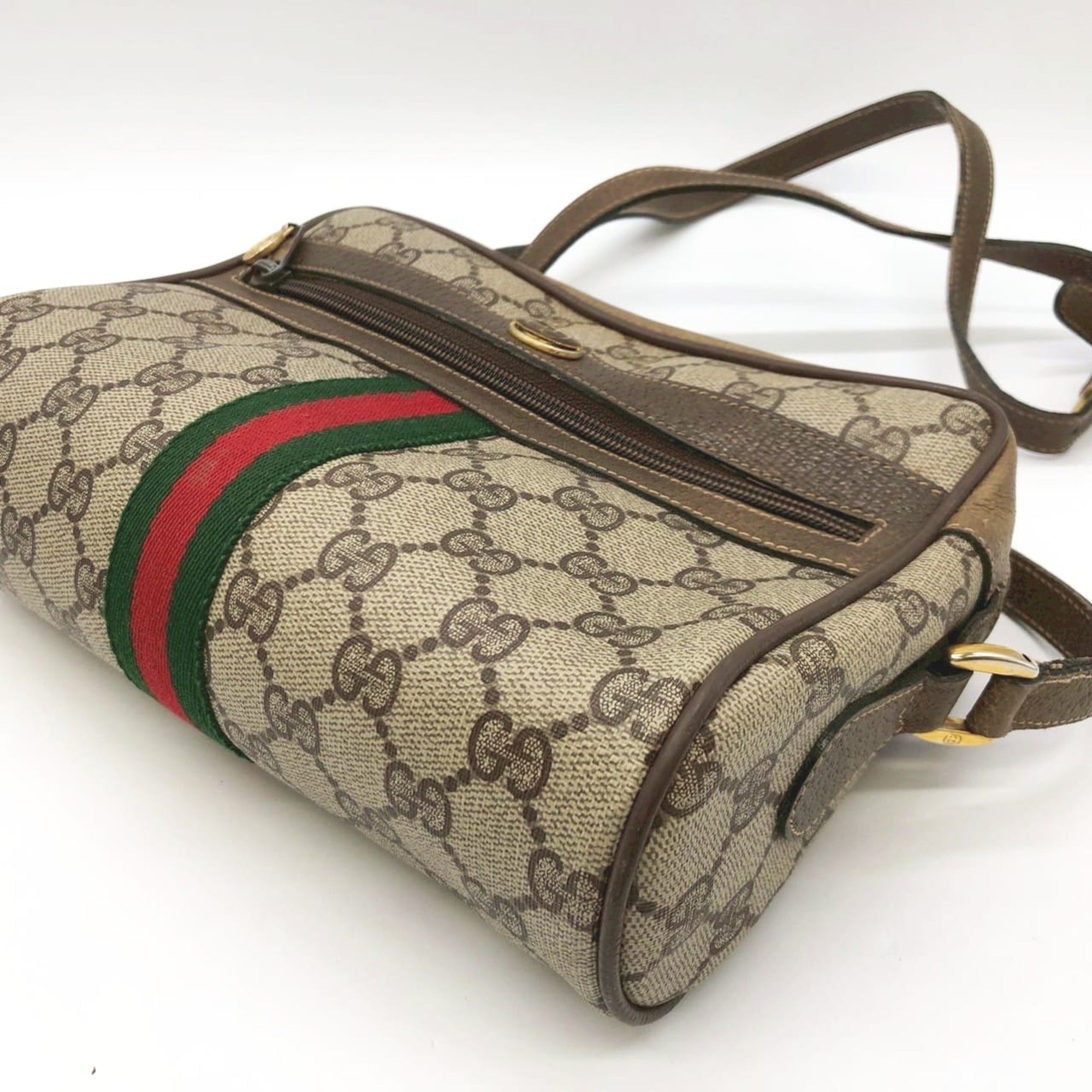 Gucci Brown Gg Supreme Shoulder Bag (Pre-Owned)
